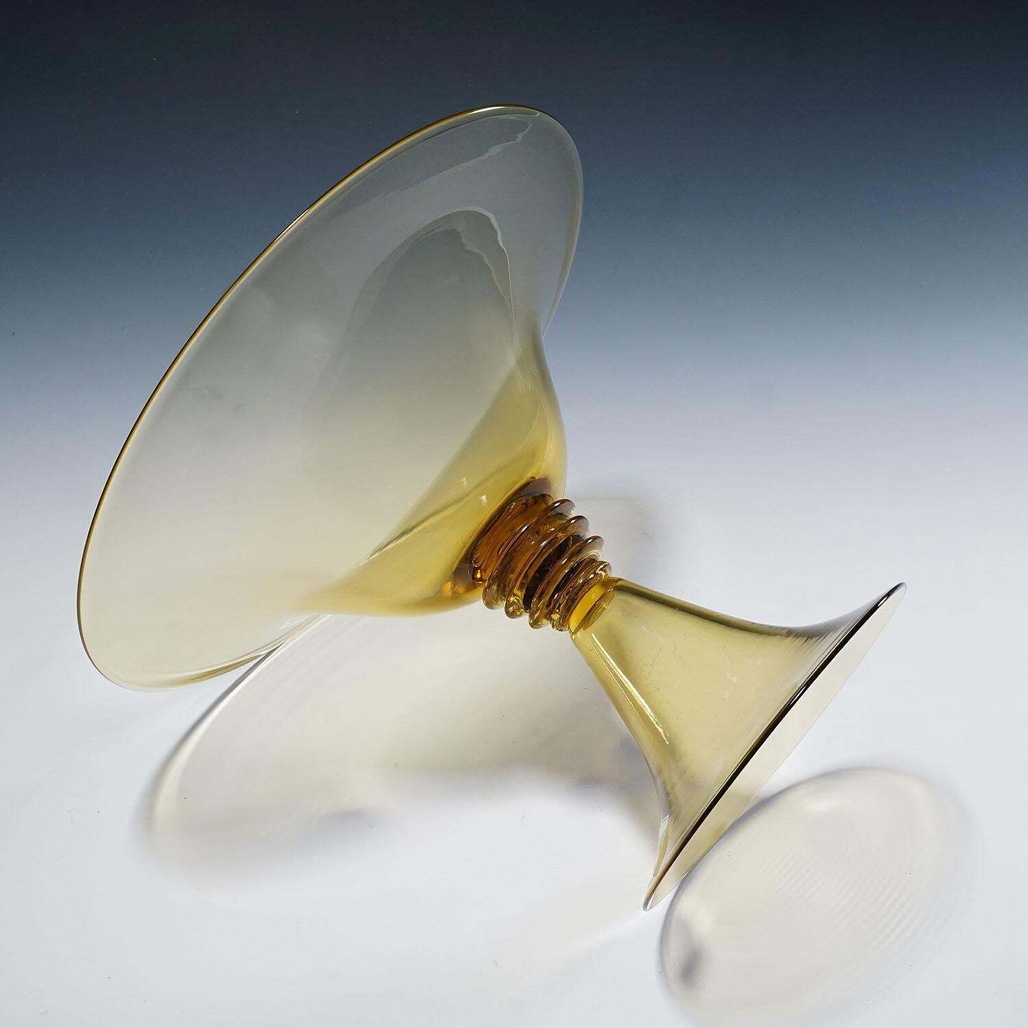 Vetro Soffiato Centerpiece By Guido Balsamo Stella Attr. For Pauli & Cia. C.V.M. photo vintage