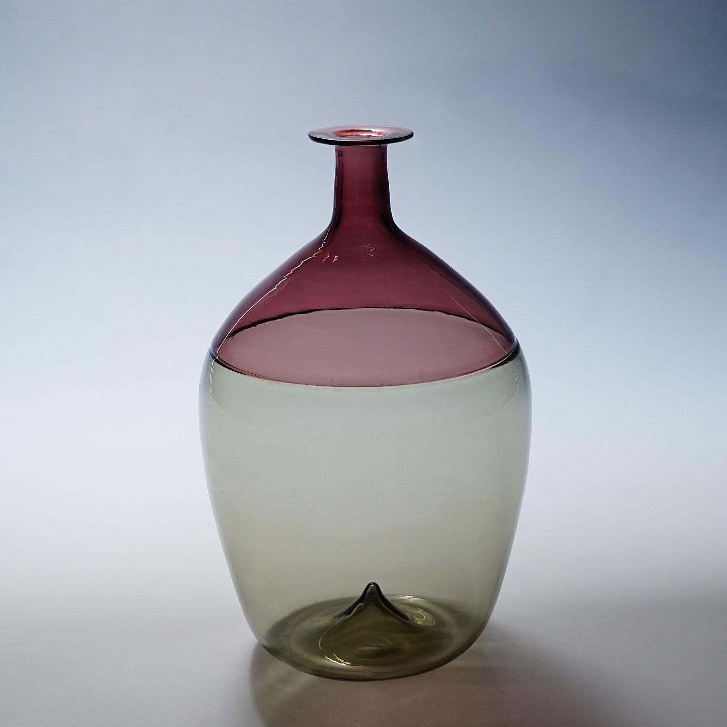 Art Glass Vase 'Bolle ' By Tapio Wirkkala For Venini, Murano 1966 photo for sale