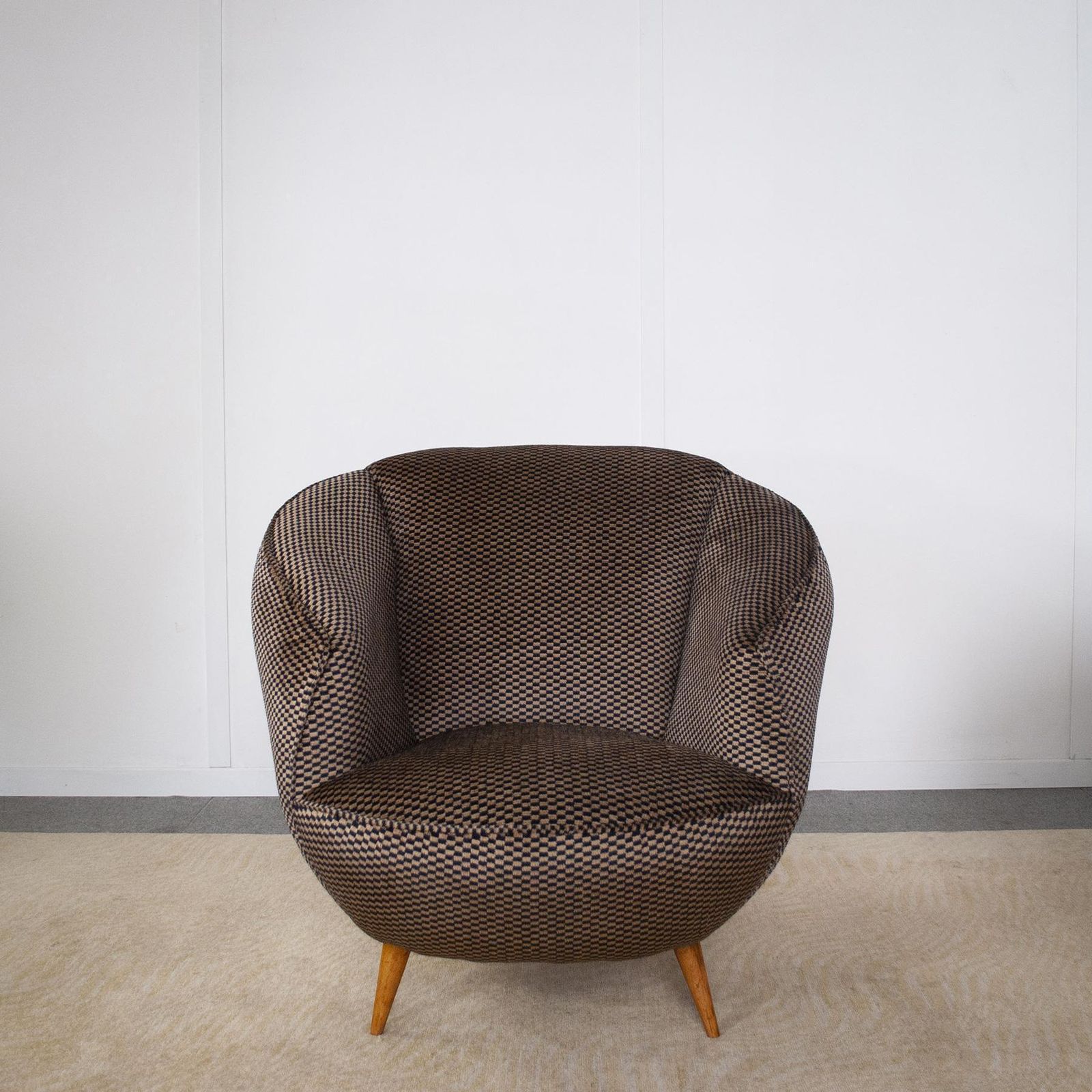Gio Ponti In The Style Set Of Two Armchairs 1940s photo vintage