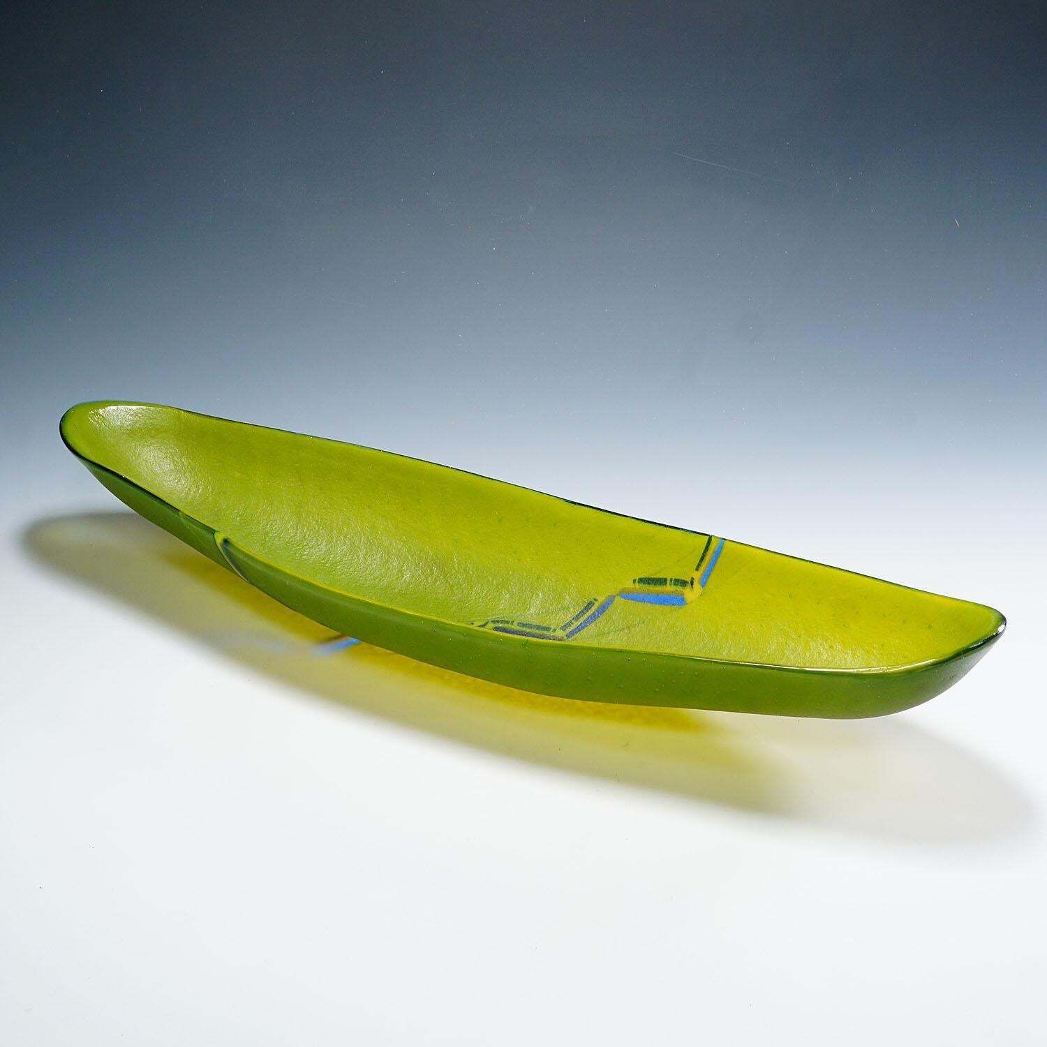 Large Art Glass Centerpiece By Studio Glass Artist Horst Stauber 1994 photo Home Decor