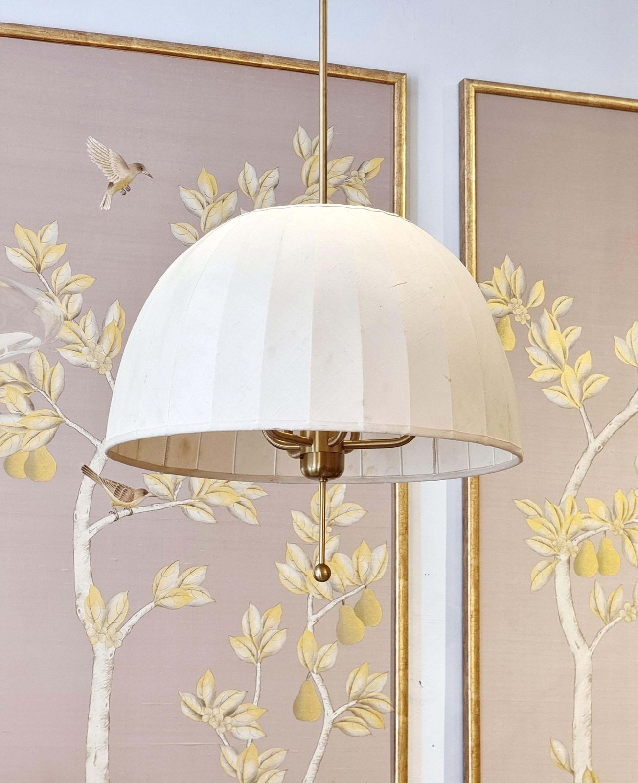 Hans Agne Jakobsson, Brass Pendant Model “T549/6 Carolin", Scandinavian Modern photo Lighting