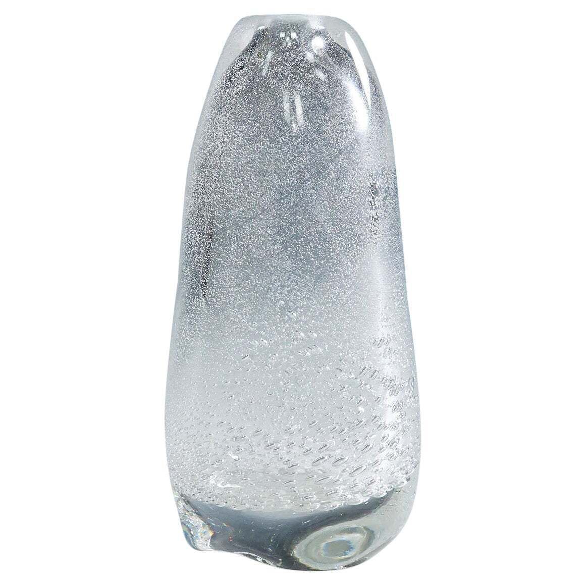 Art Glass Vase With Sodium Bubbles Tapio Wirkkala For Iittala 1940s