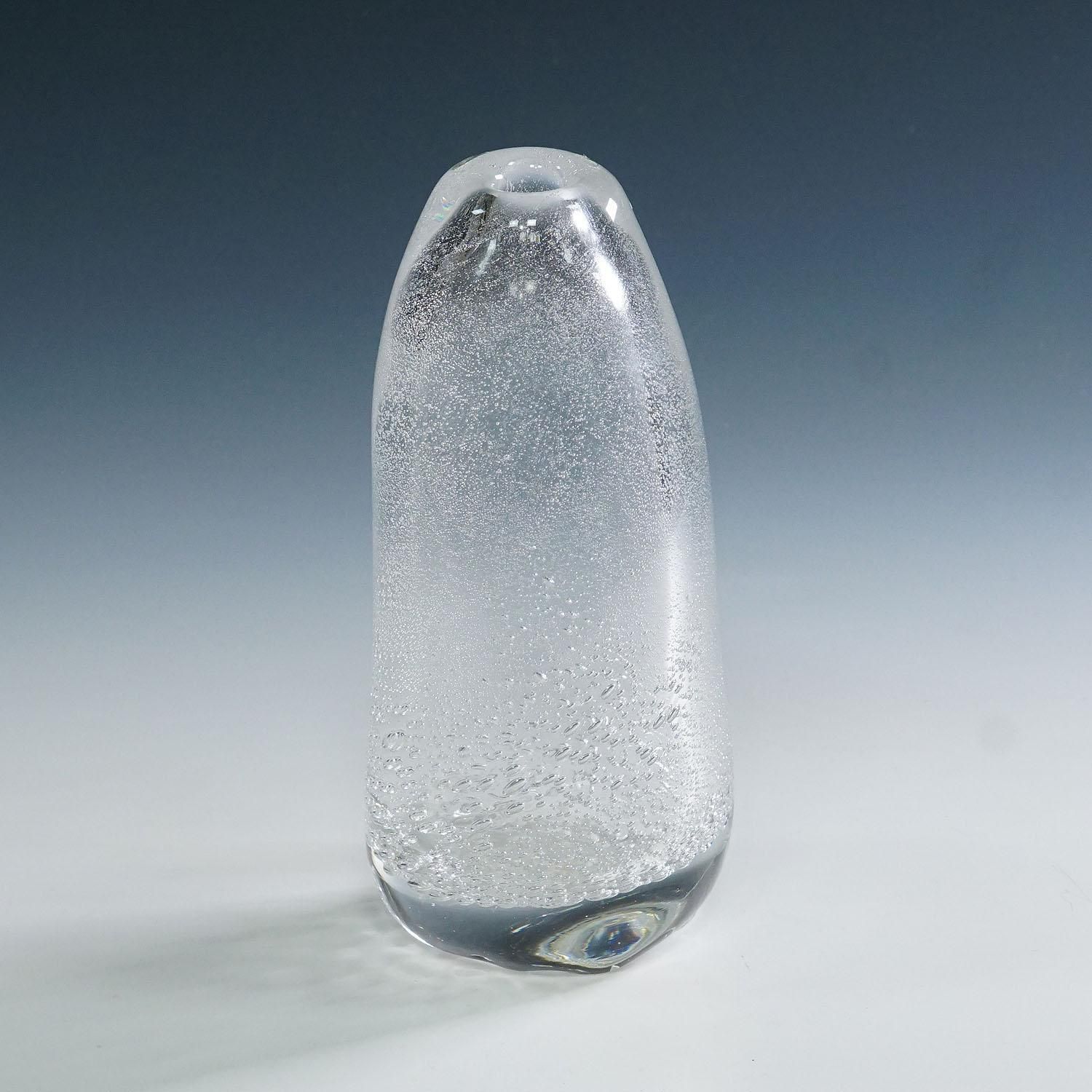 Art Glass Vase With Sodium Bubbles Tapio Wirkkala For Iittala 1940s photo furniture