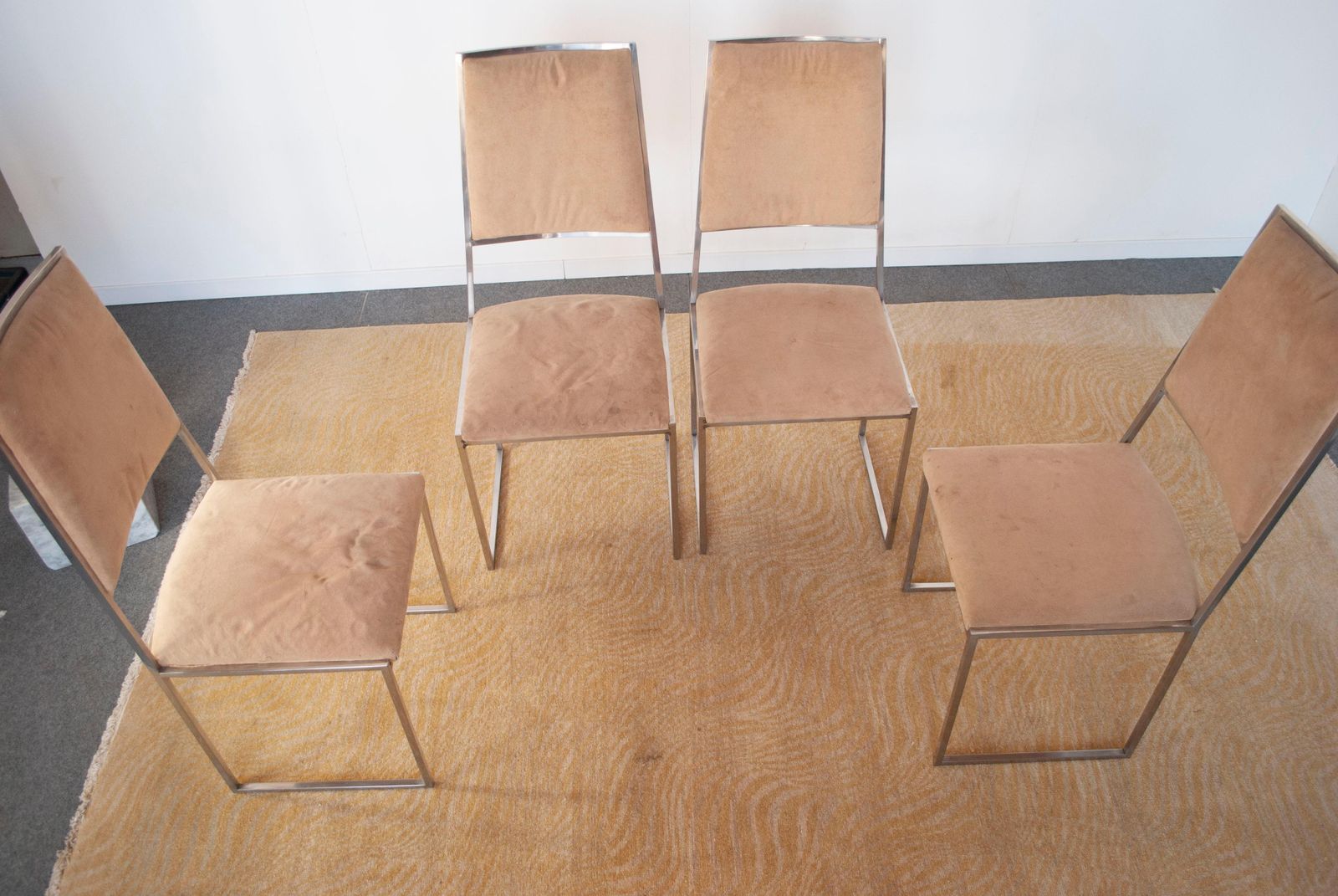 photo furniture Mario Sabot Italian Midcentury Set Of Two Chairs Mid 70's