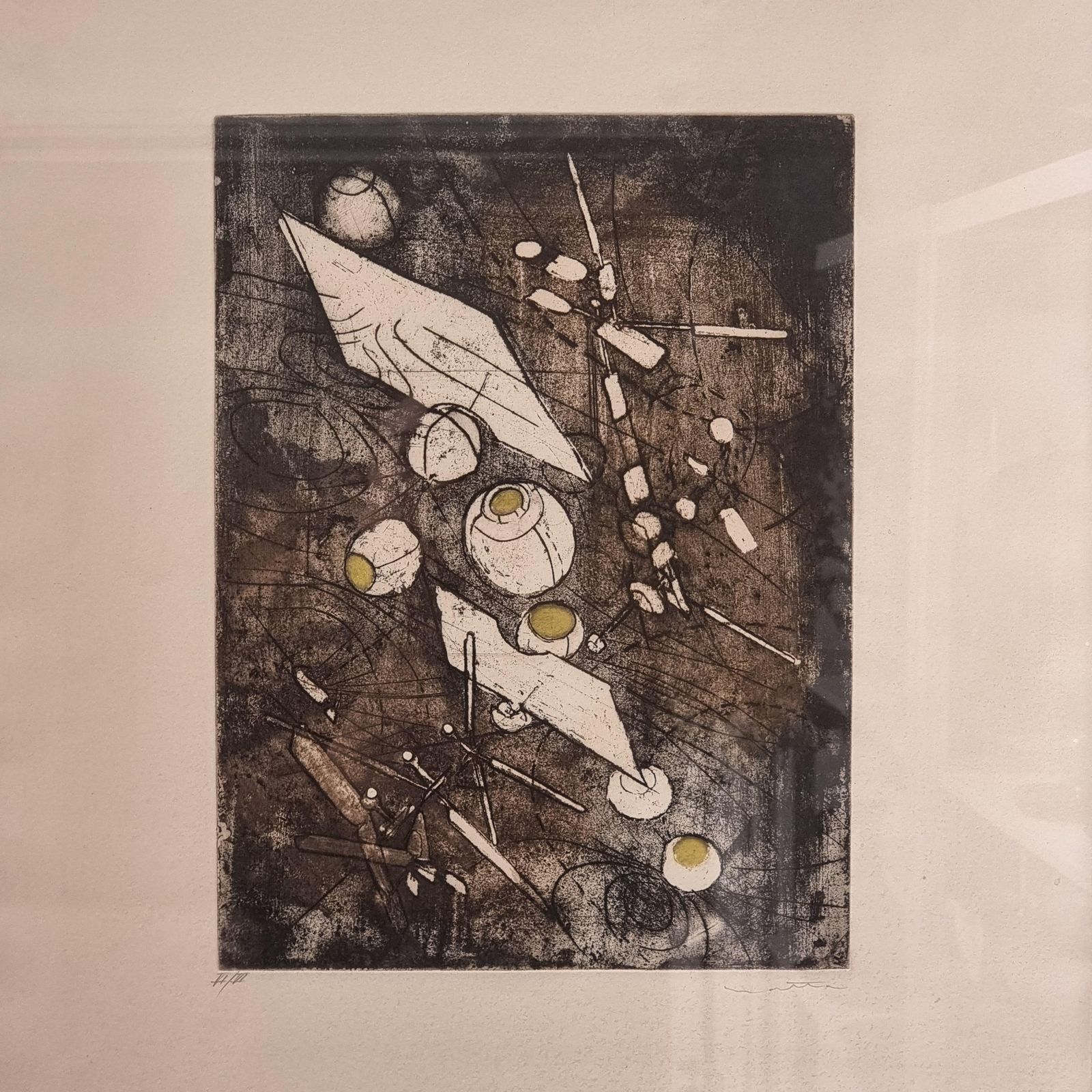 Roberto Matta, Aquatint, 1970s "Come Detta Dentro Vo Significado" No35 photo vinterior