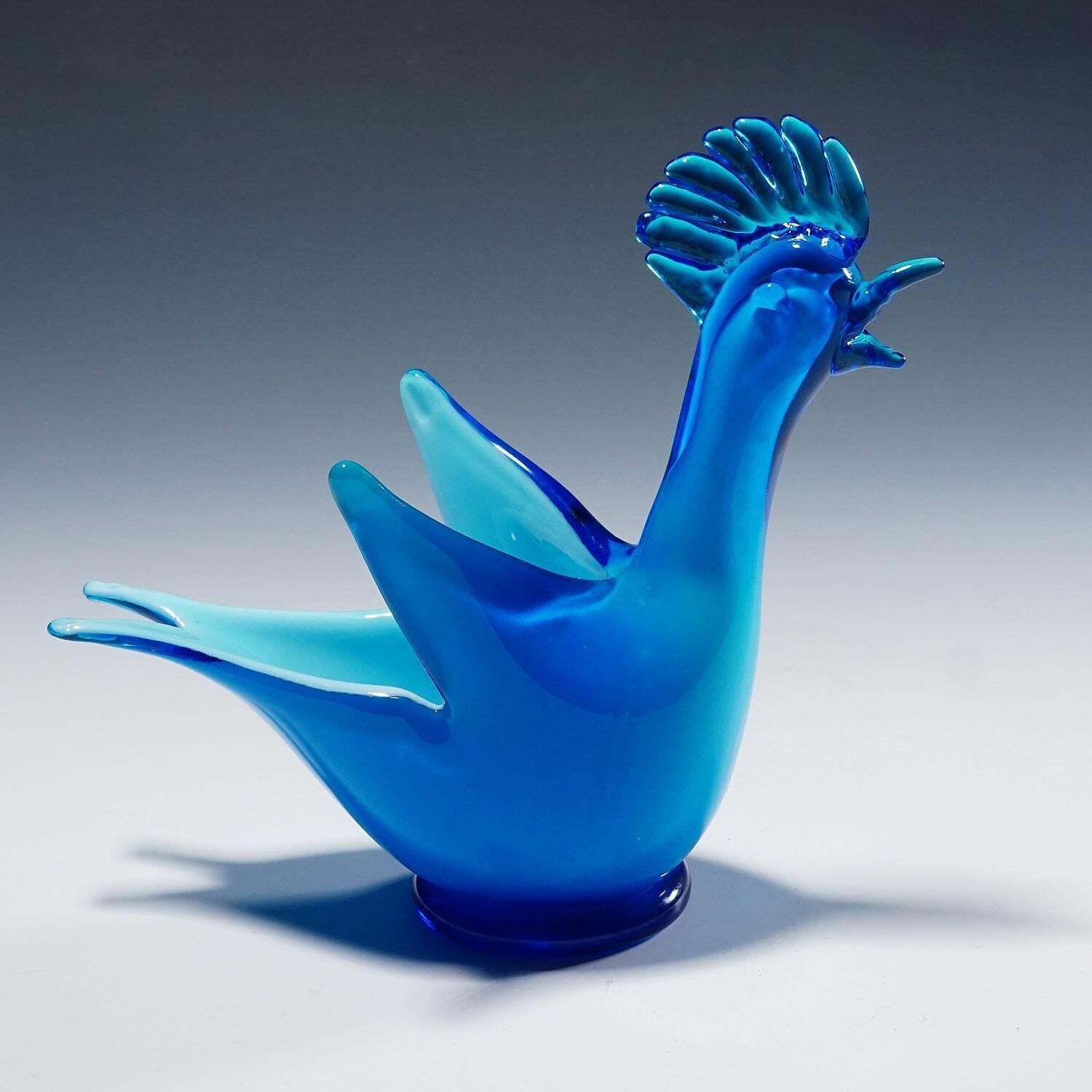 Dino Martens For Aureliano Toso Rooster Sculpture 1952 photo for sale