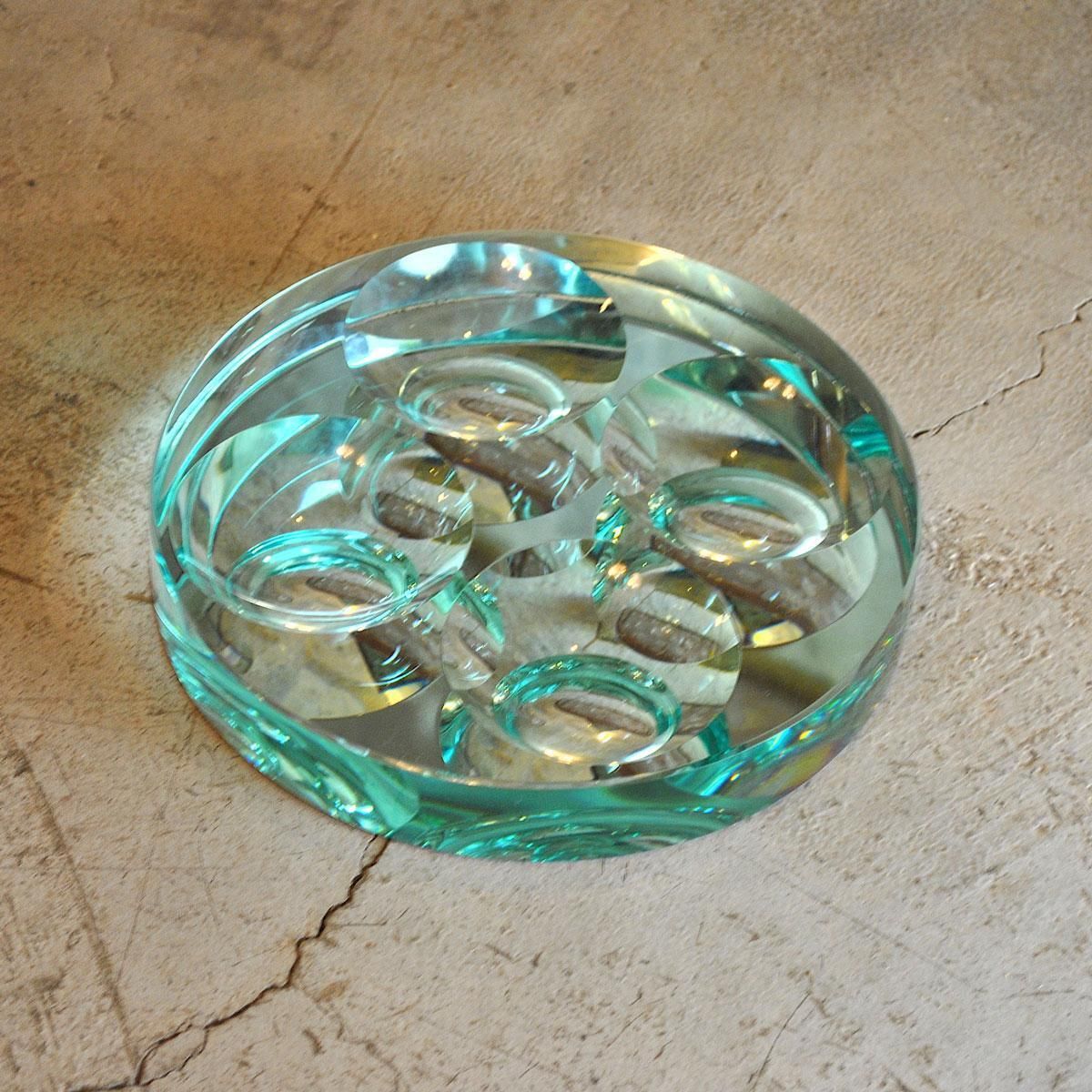 Fontana Arte Italian Midcentury Pocket Tray Ashtray, 1950s photo vintage