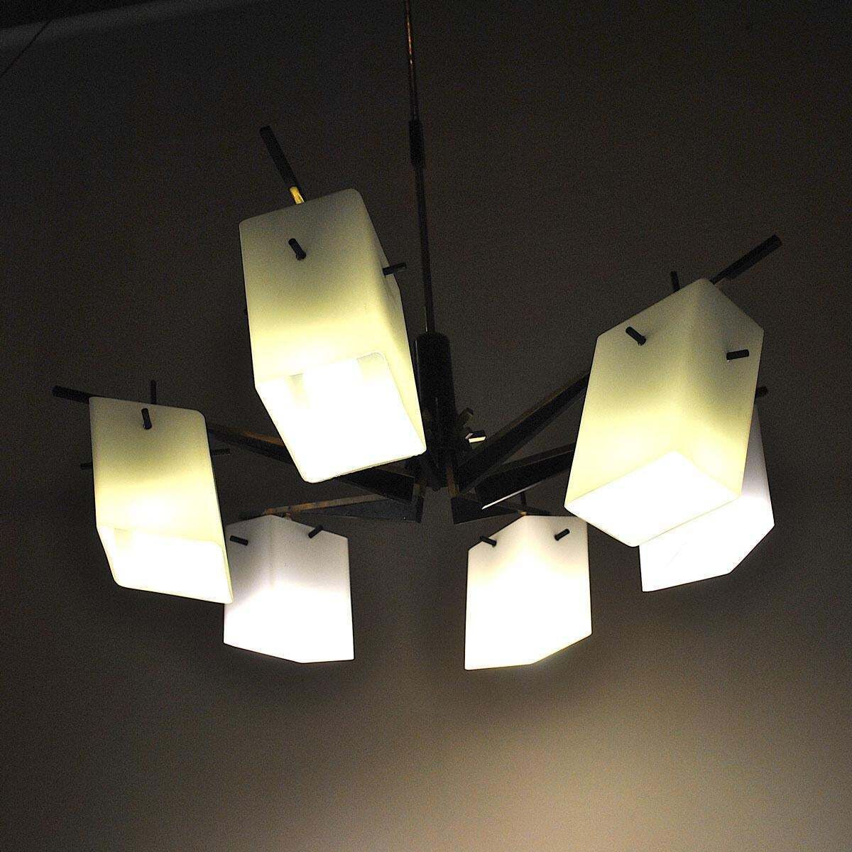 photo for sale Stilux Chandelier Italian Midcentury From The 1960s