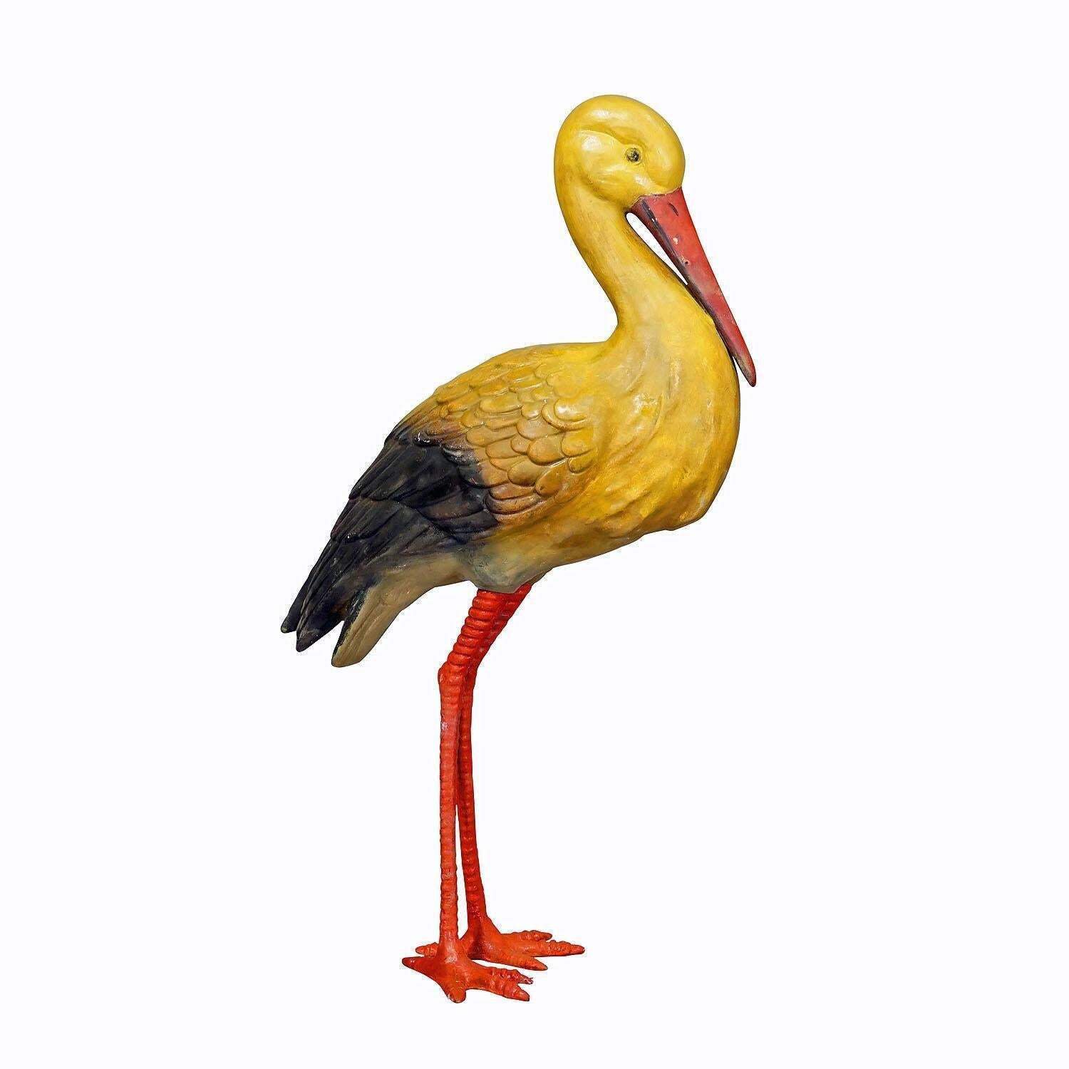 Rare Terracotta Stork For Garden Decoration, Germany Ca. 1950s photo furniture