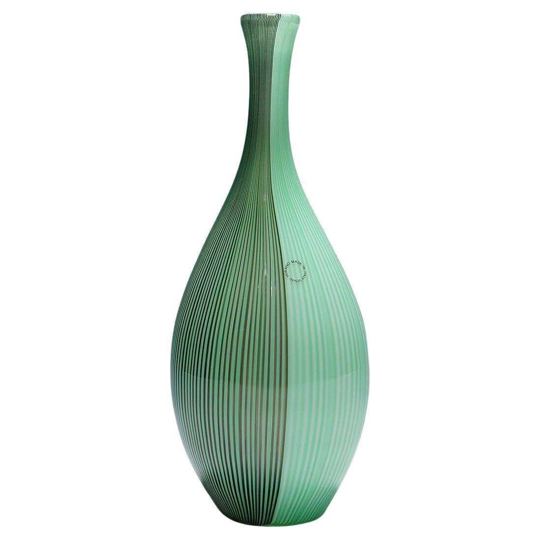 Large Tessuto Vase By Carlo Scarpa For Venini Murano