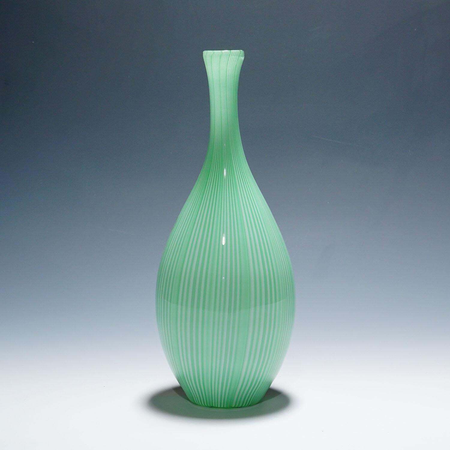 Large Tessuto Vase By Carlo Scarpa For Venini Murano photo for sale