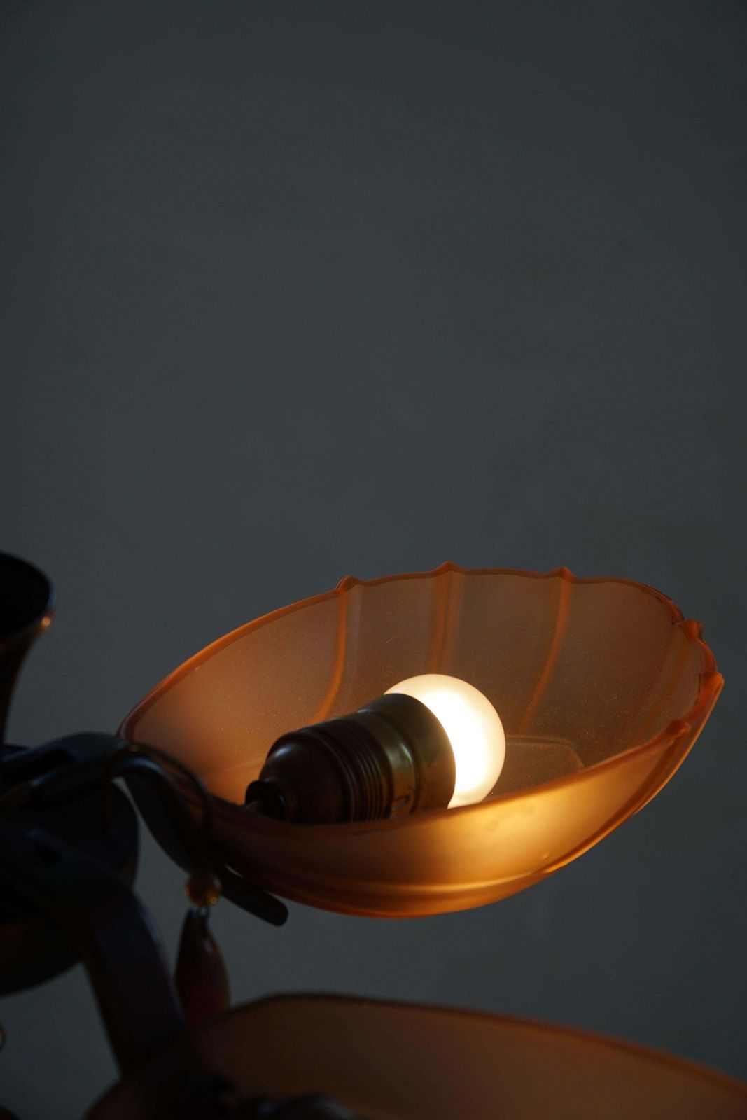Art Deco Chandelier By Paavo Tynell For Taito Oy, Finland, 1930's photo vintage