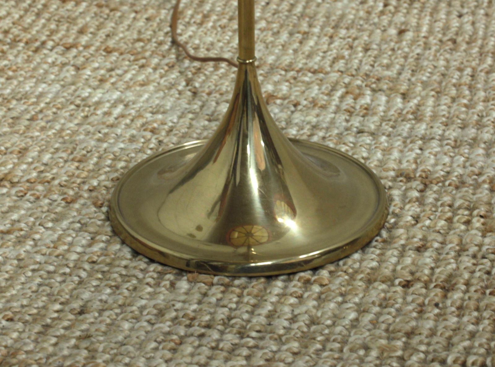 photo furniture Bergboms, Pair Of Floor Lamps, G 024, Brass, Scandinavian Modern / Midcentury