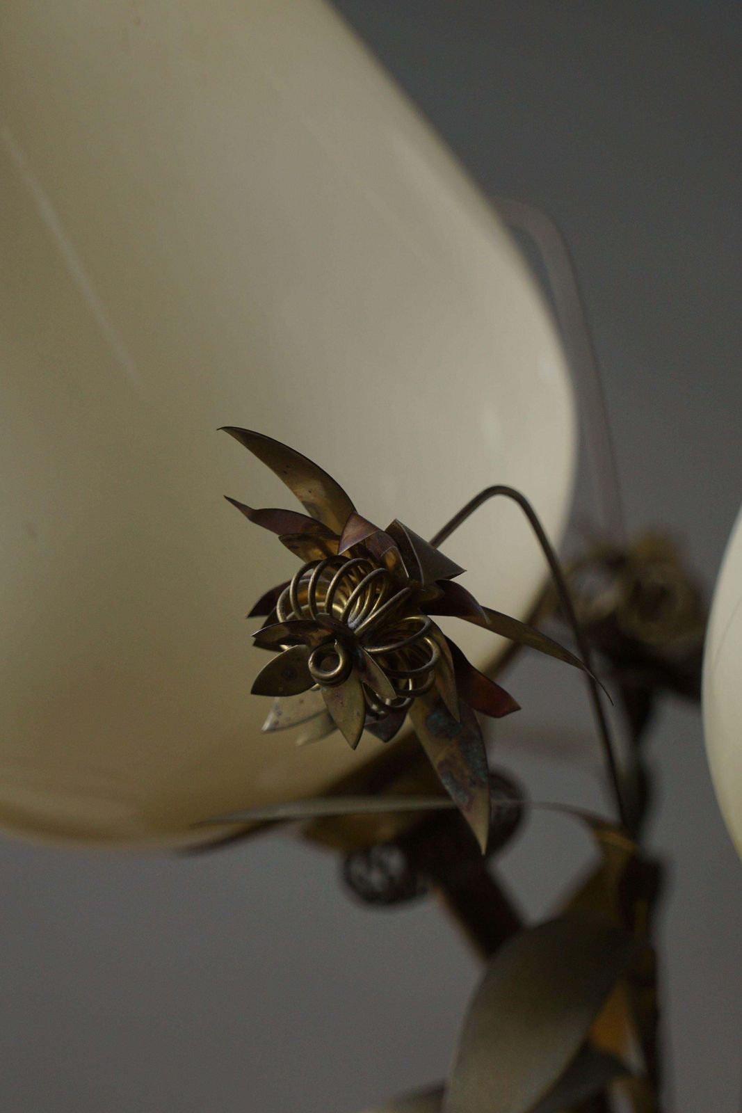 Mid Century Glass & Brass Chandelier, Model 501 3 By Stockmann, Finland, 1940s photo buy