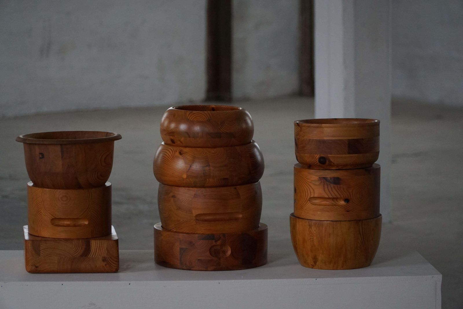 Lot Of 10 Mid Century Swedish Pine Bowls, Crafted By Holmbergs & Varnamo, 1970s photo buy