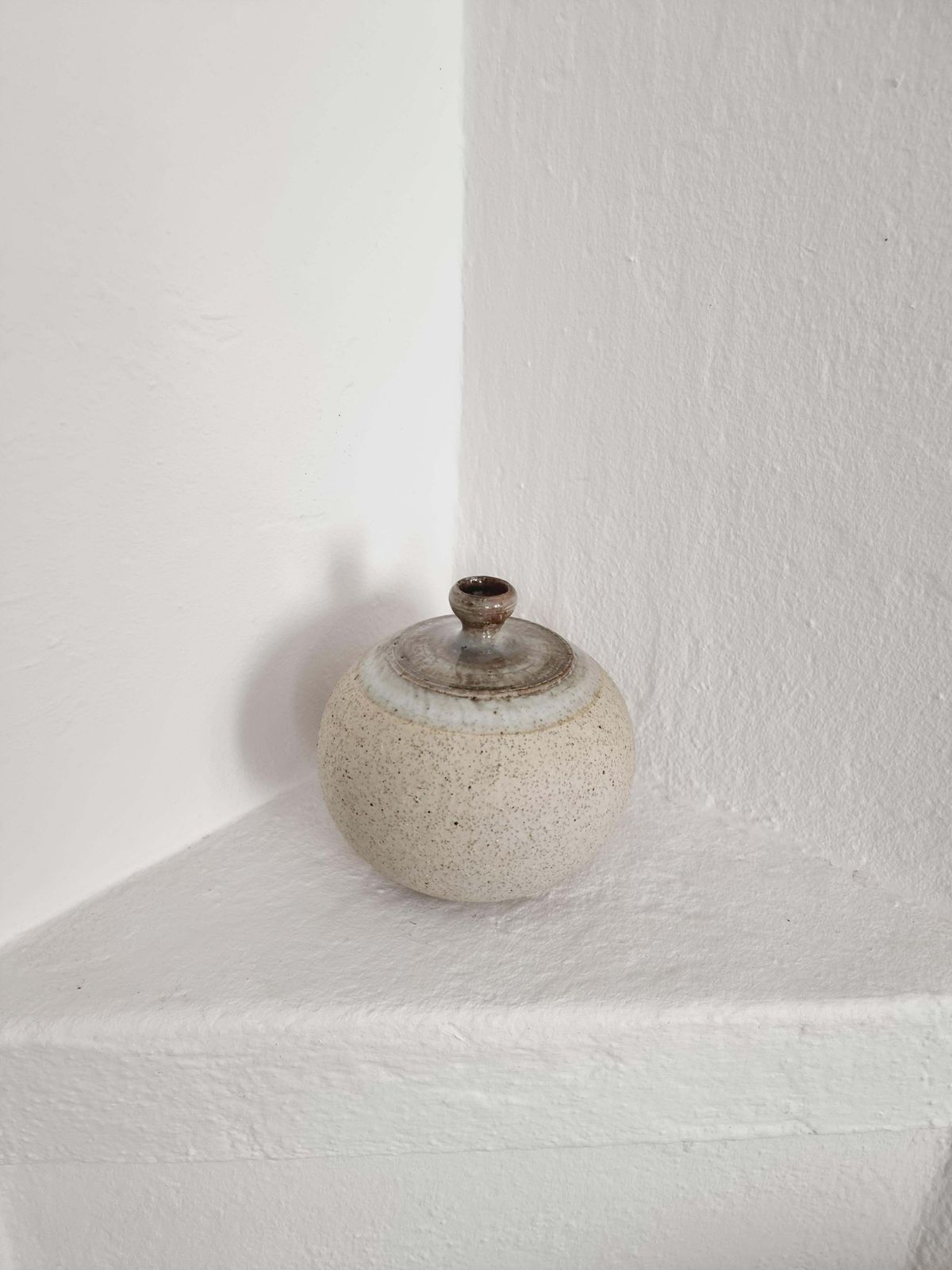 Rare Stoneware Vase By Sylvia Leuchovius For Rörstrand, 1960/70s photo for sale