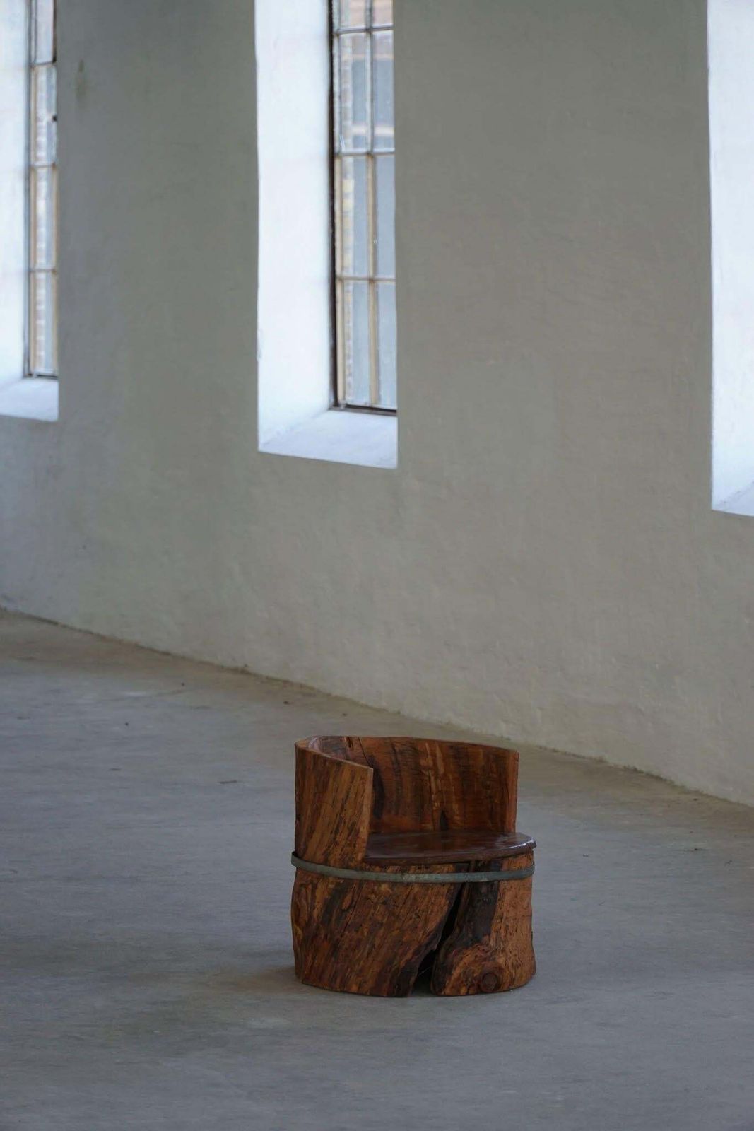 photo buy Primitive Stump Chair In Pine, Hand Carved, Swedish Modern, Wabi Sabi, 1900s