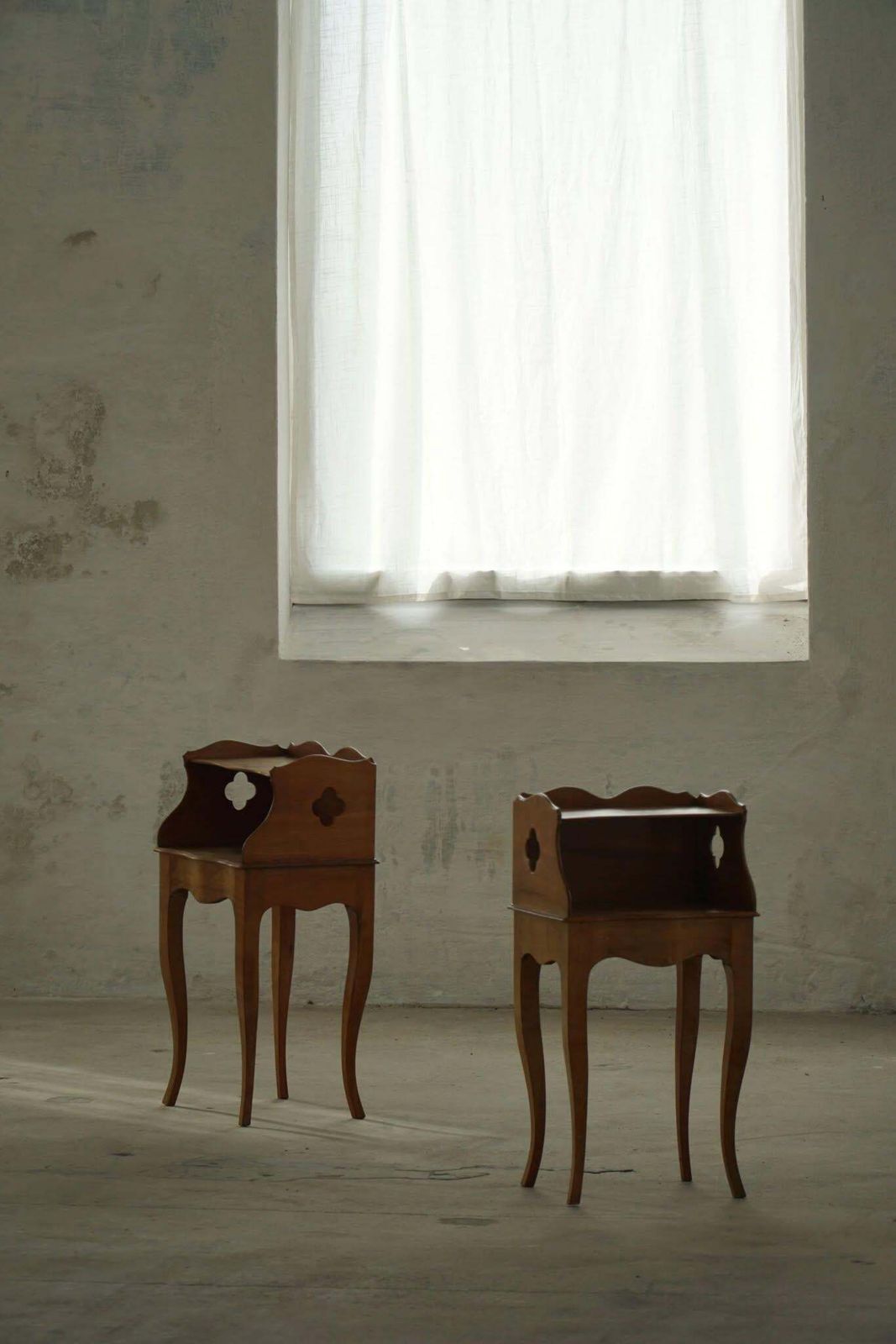 Danish Modern, A Elegant Pair Of Nightstands In Nutwood, 1940s photo furniture