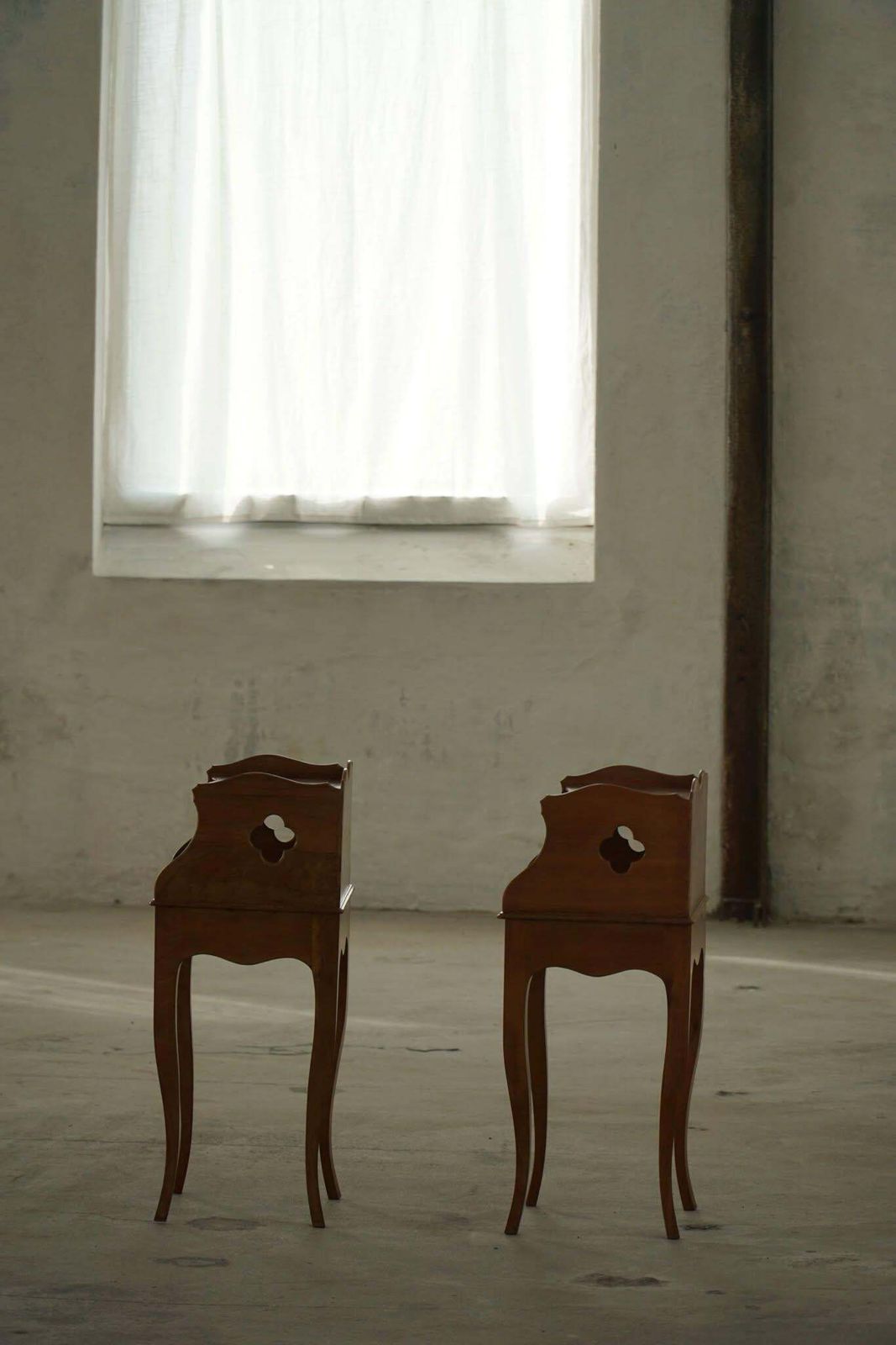 1114.0 Danish Modern, A Elegant Pair Of Nightstands In Nutwood, 1940s photo