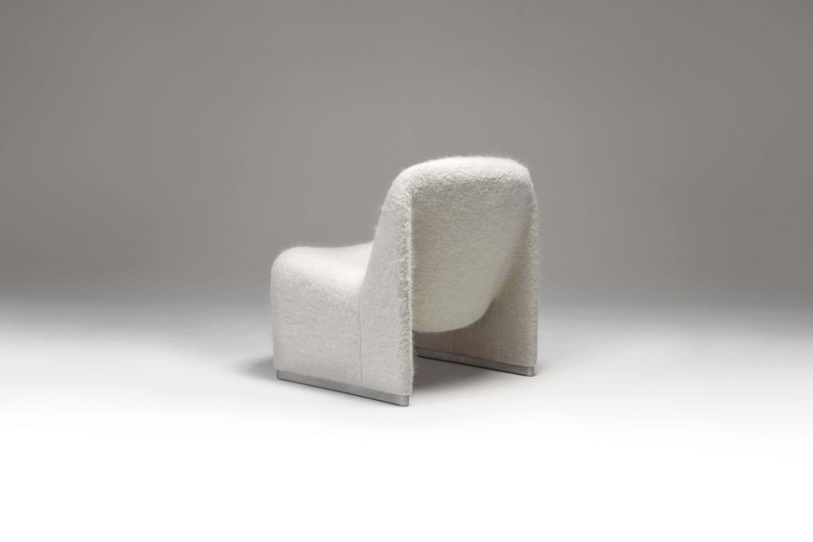 Giancarlo Piretti “Alky” Chair In Pierre Frey Fluffy Fabric, Artifort, 1970s photo Furniture