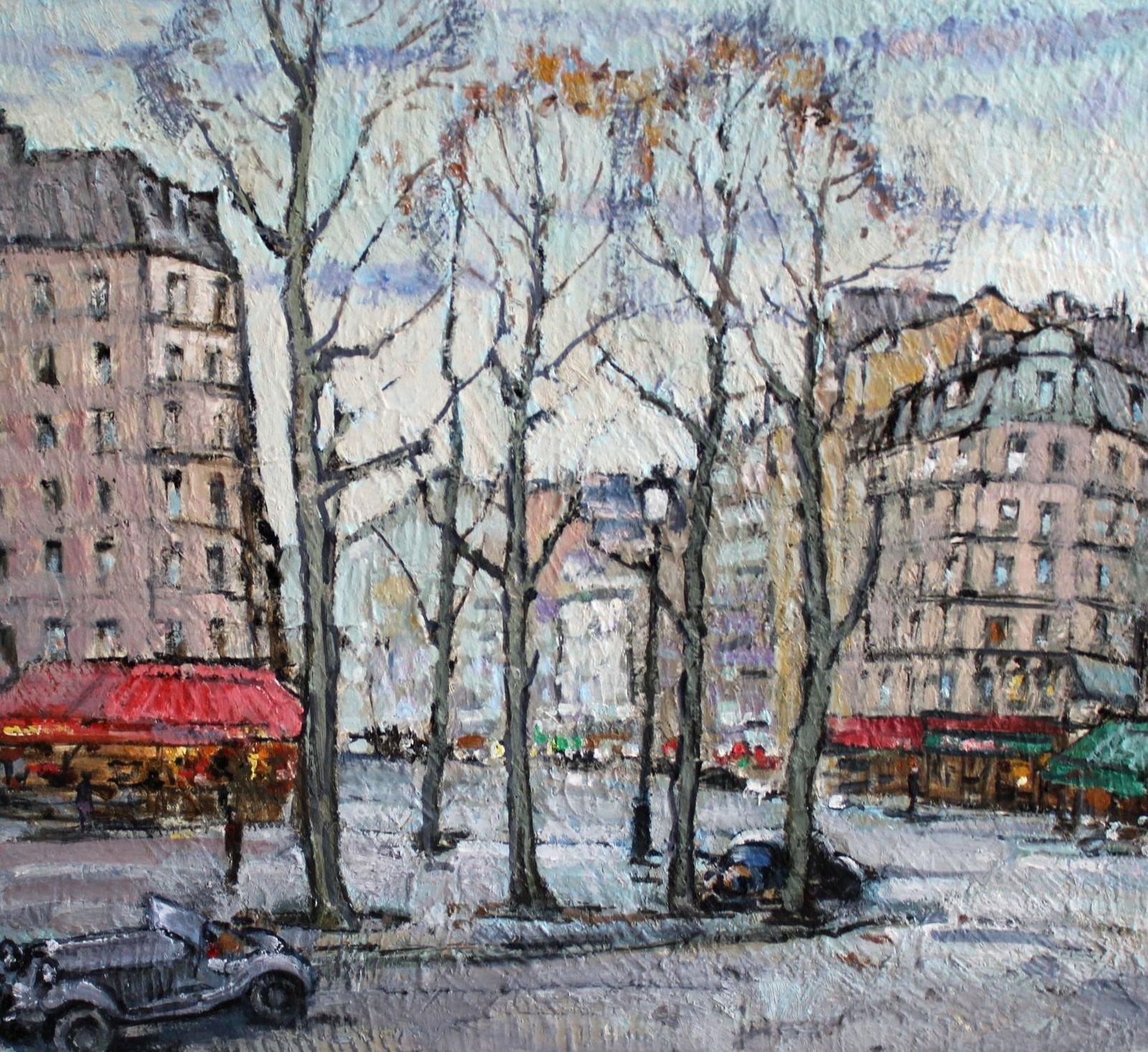 Konstantins Klugecity Landscape, Oil/Canvas, 61x91 Cm1985 photo for sale
