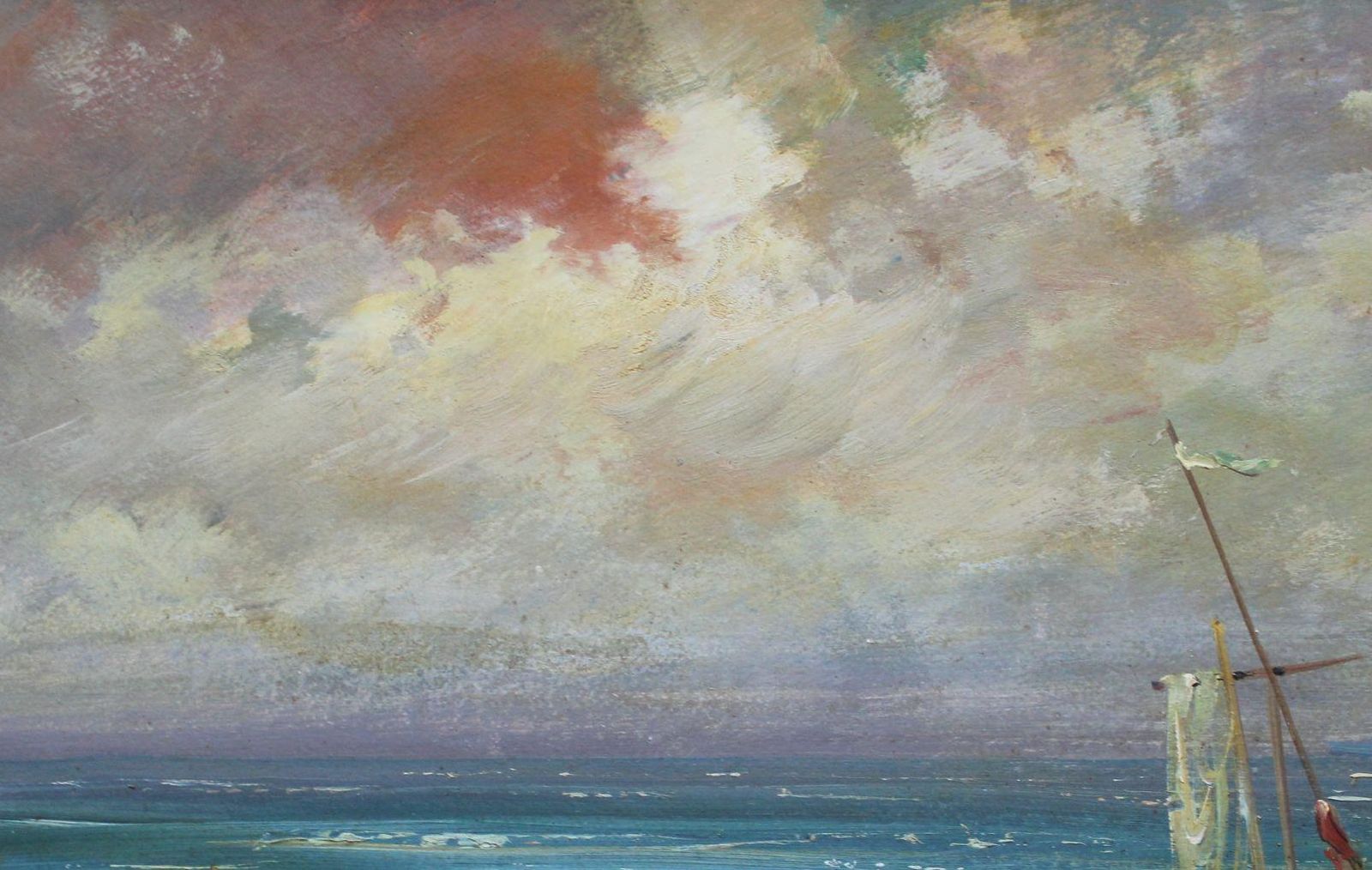 Stanislav Kreicsthe Storm Has Passed. 1978, Cardboard, Oil, 40x64 Cm1978 photo 796.0