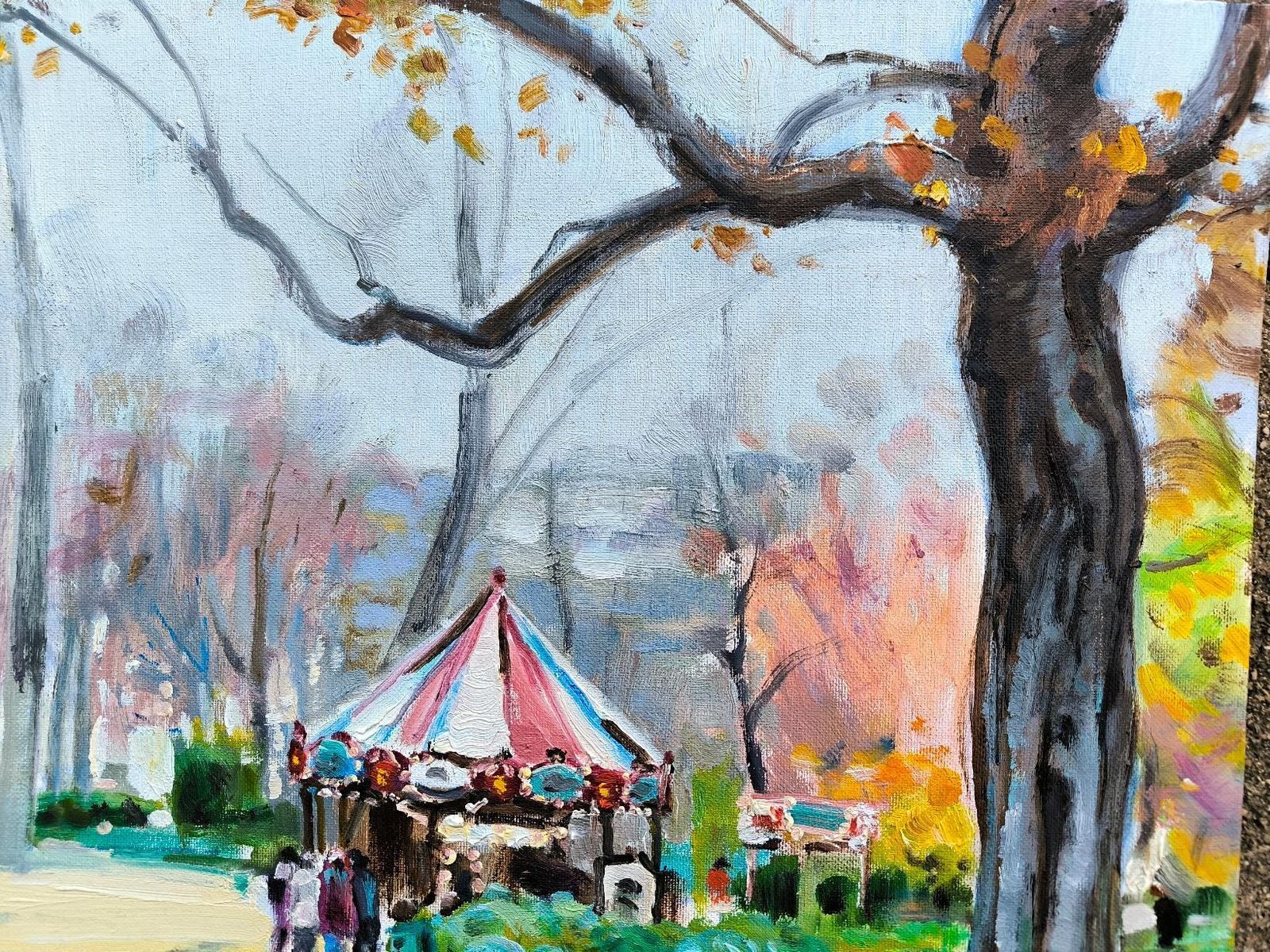 Vladimir Ilibayev Park In Paris.2025 photo for sale