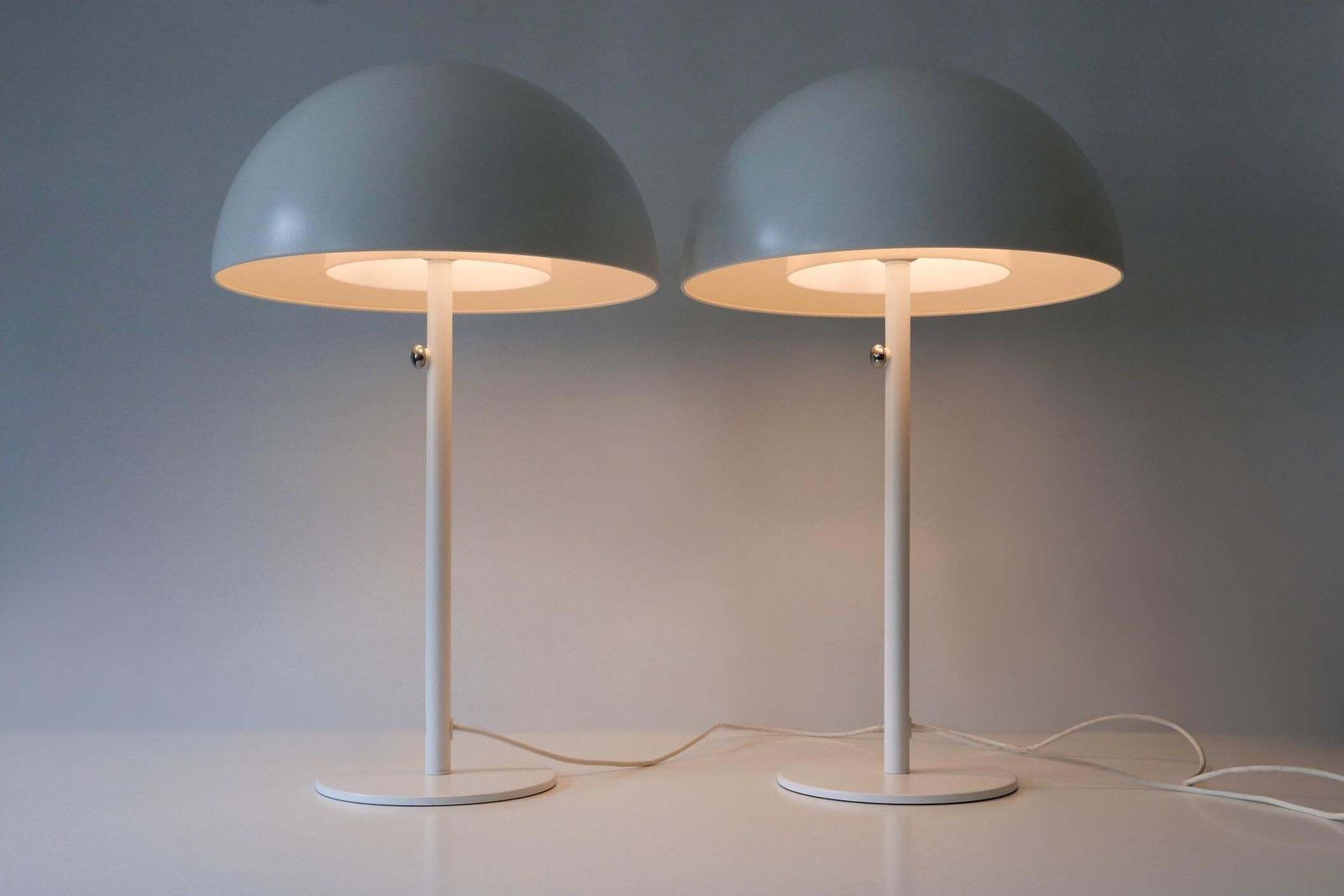 Set Of Two Gorgeous Huge Table Lamps 'Brasa 365' By Ikea Sweden 2000s photo vinterior