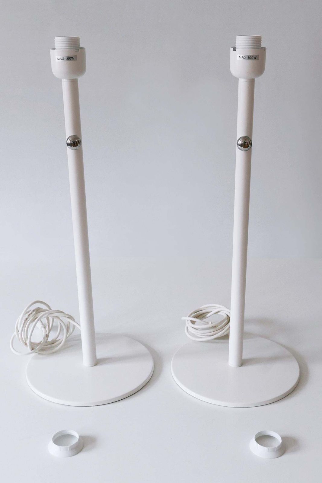 photo vinterior Set Of Two Gorgeous Huge Table Lamps 'Brasa 365' By Ikea Sweden 2000s