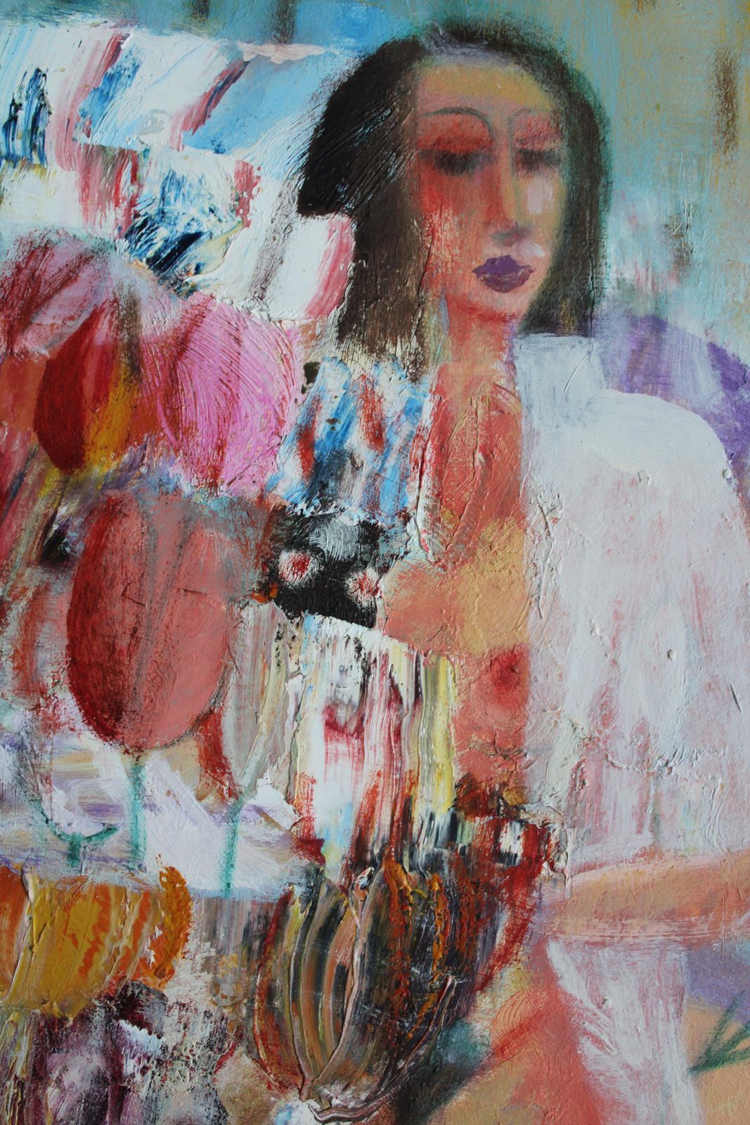 Uldis Krauzegarden, Oil/Cardboard, 44.5x28 Cm, 20032023 photo for sale