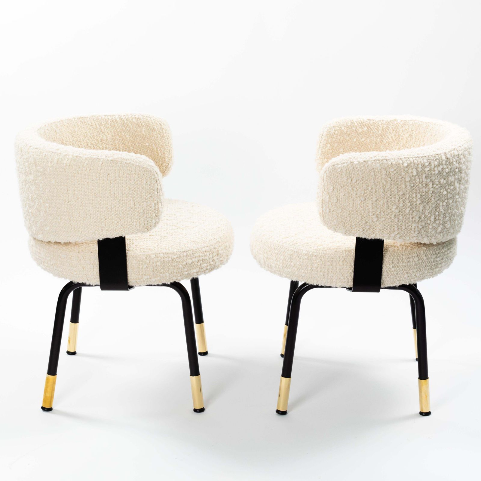 Pair Of Extravagant Armchairs With Bouclé Fabric By Gianni Moscatelli Italy 1968 photo 4939.0