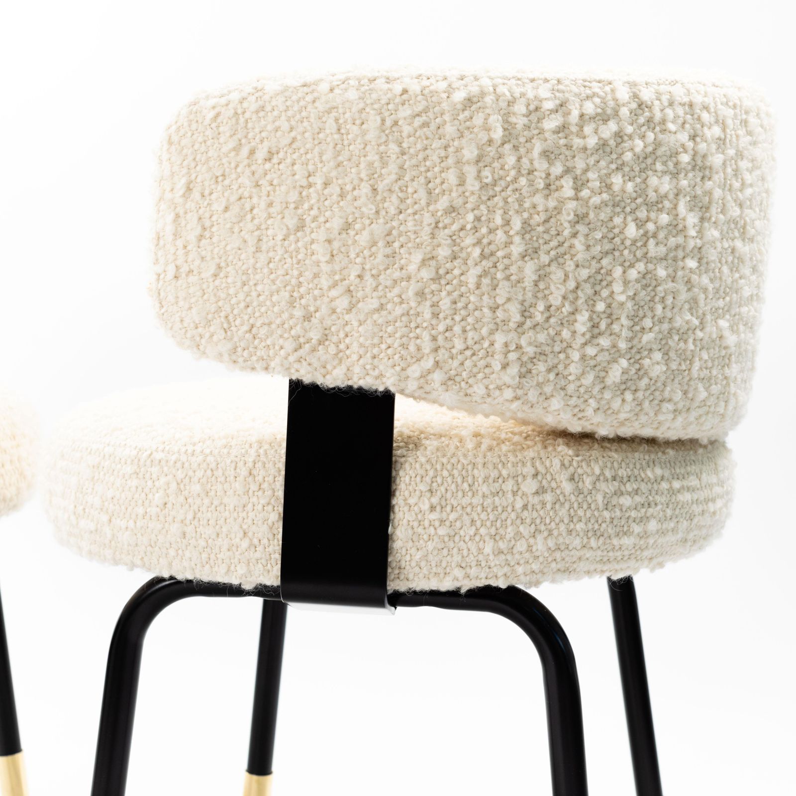 Furniture Pair Of Extravagant Armchairs With Bouclé Fabric By Gianni Moscatelli Italy 1968 photo