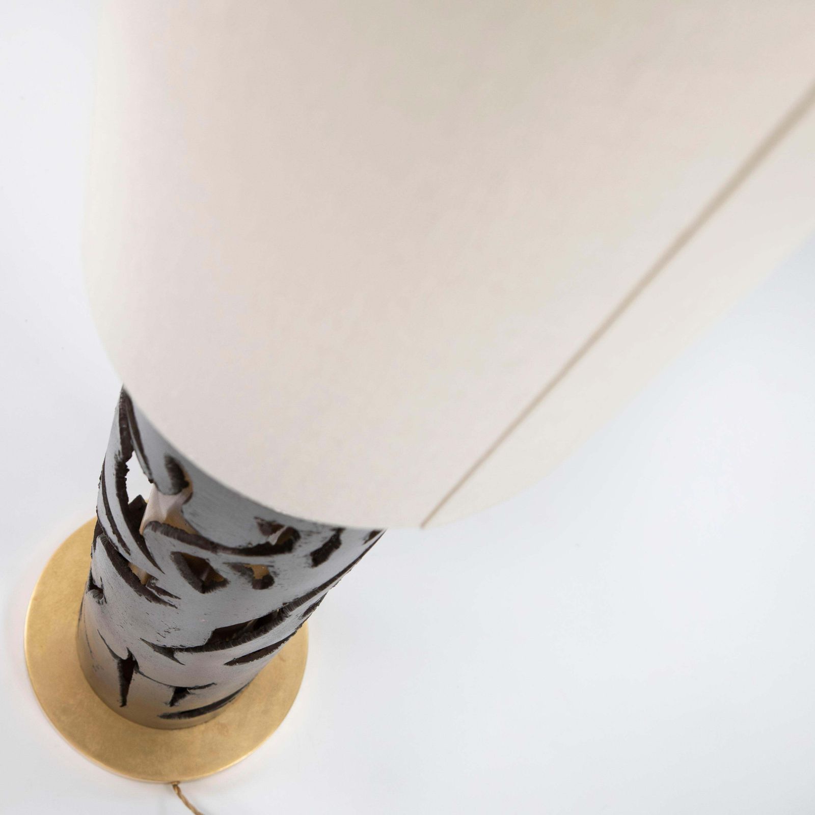 photo buy Italian Mid Century Cast Iron Floor Lamp In Gold Brown By Banci, Firenze 1980s