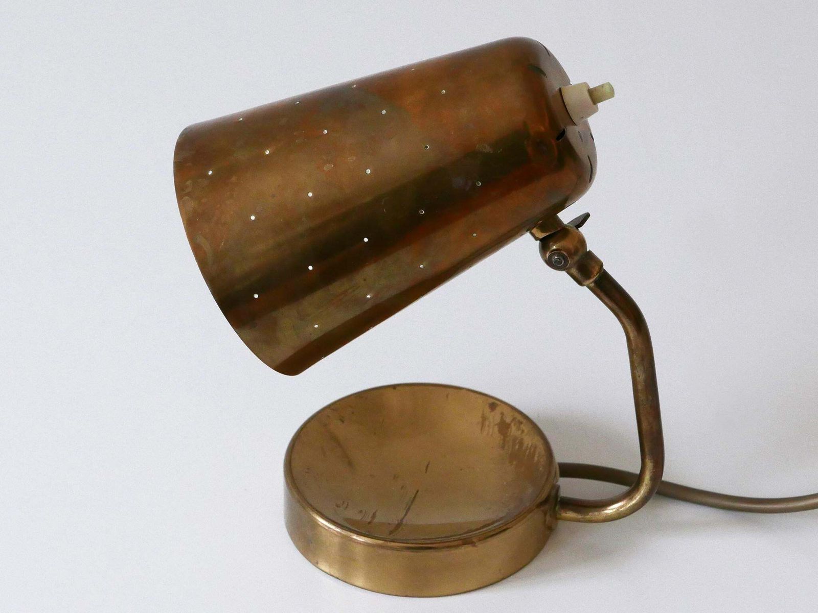 photo furniture Lovely Mid Century Brass Table Lamp Or Wall Light By Borens Boras Sweden 1950s
