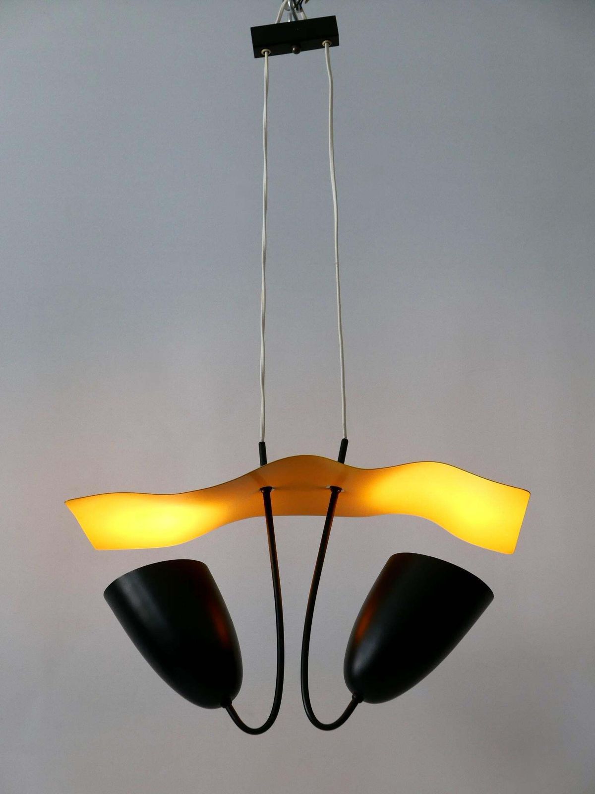 Lovely Mid Century Modern Pendant Lamp Or Hanging Light Germany 1960s photo Lighting