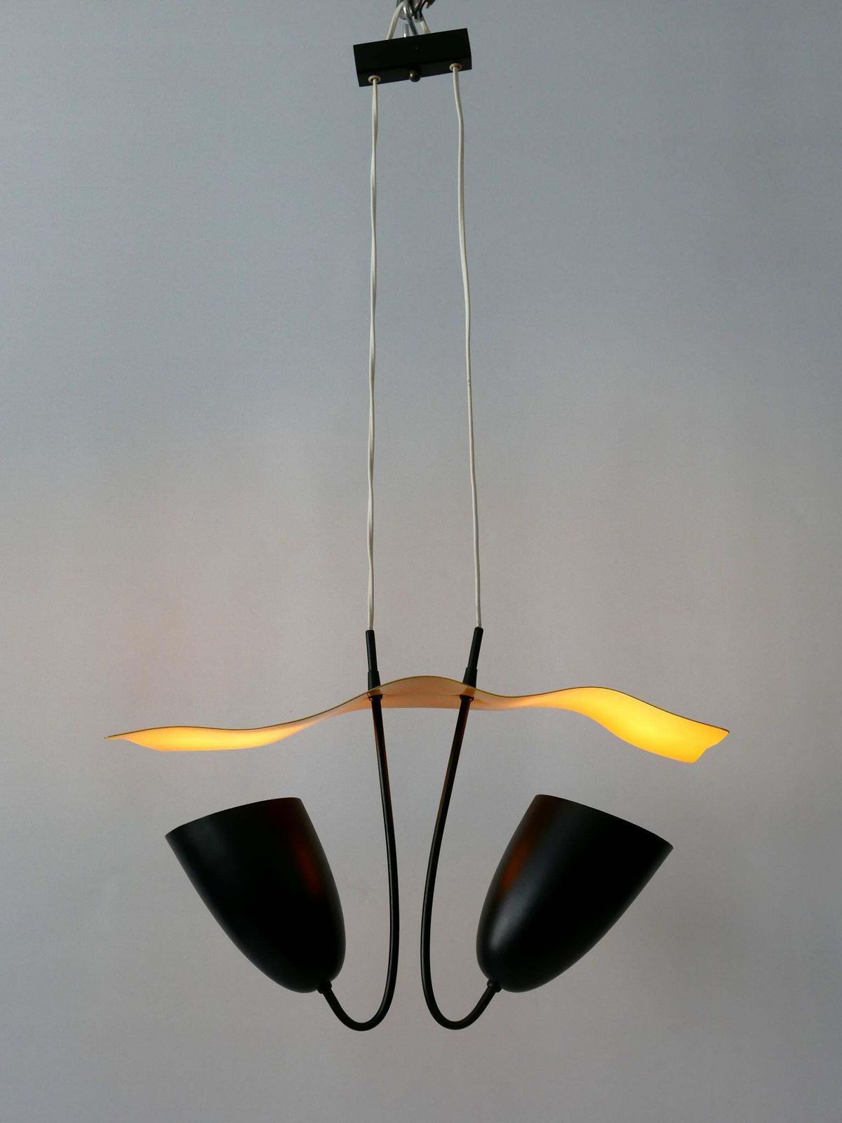 Lovely Mid Century Modern Pendant Lamp Or Hanging Light Germany 1960s photo vintage