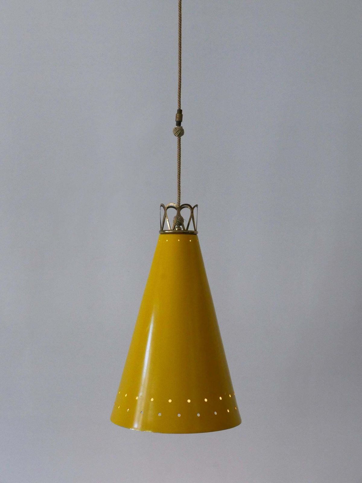 Elegant Mid Century Modern Pendant Lamp Or Hanging Light Germany 1950s photo 1906.0
