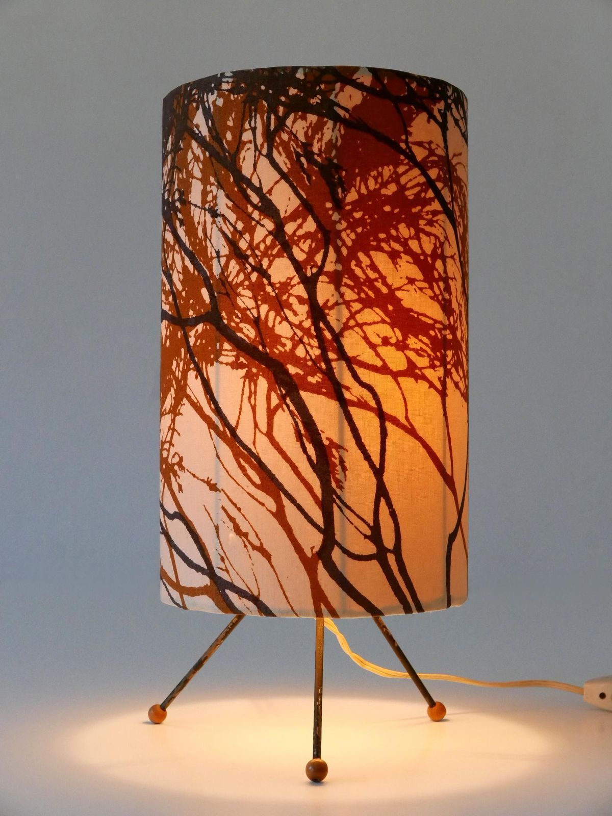 Rare & Lovely Mid Century Modern Bedside Table Lamp Austria 1950s photo Lighting