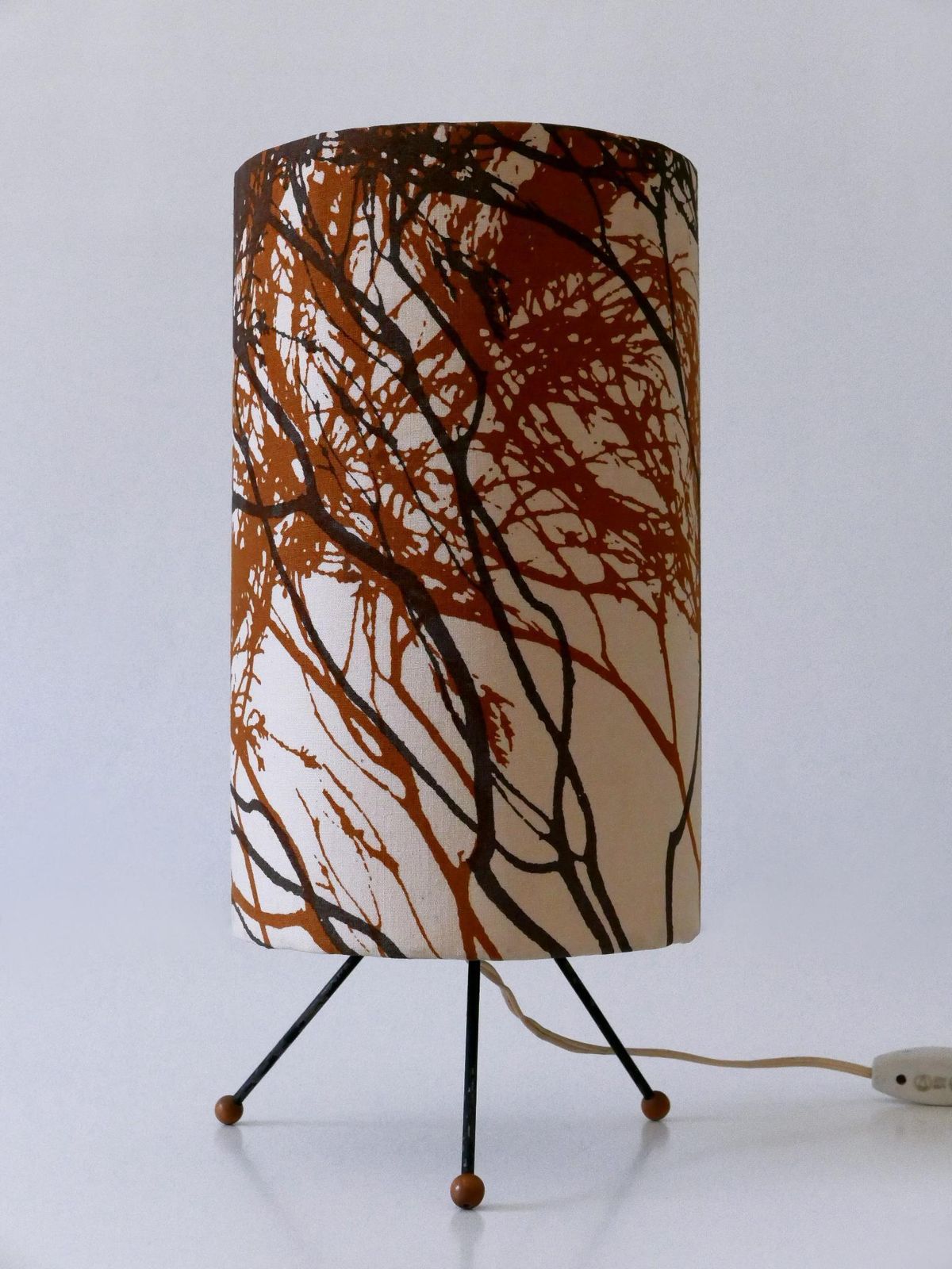 photo vintage Rare & Lovely Mid Century Modern Bedside Table Lamp Austria 1950s