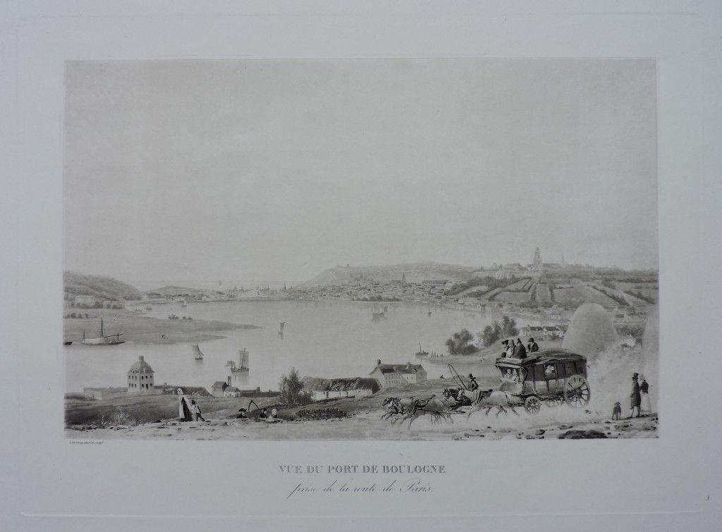View Of Boulogne Harbor Taken From Paris Road