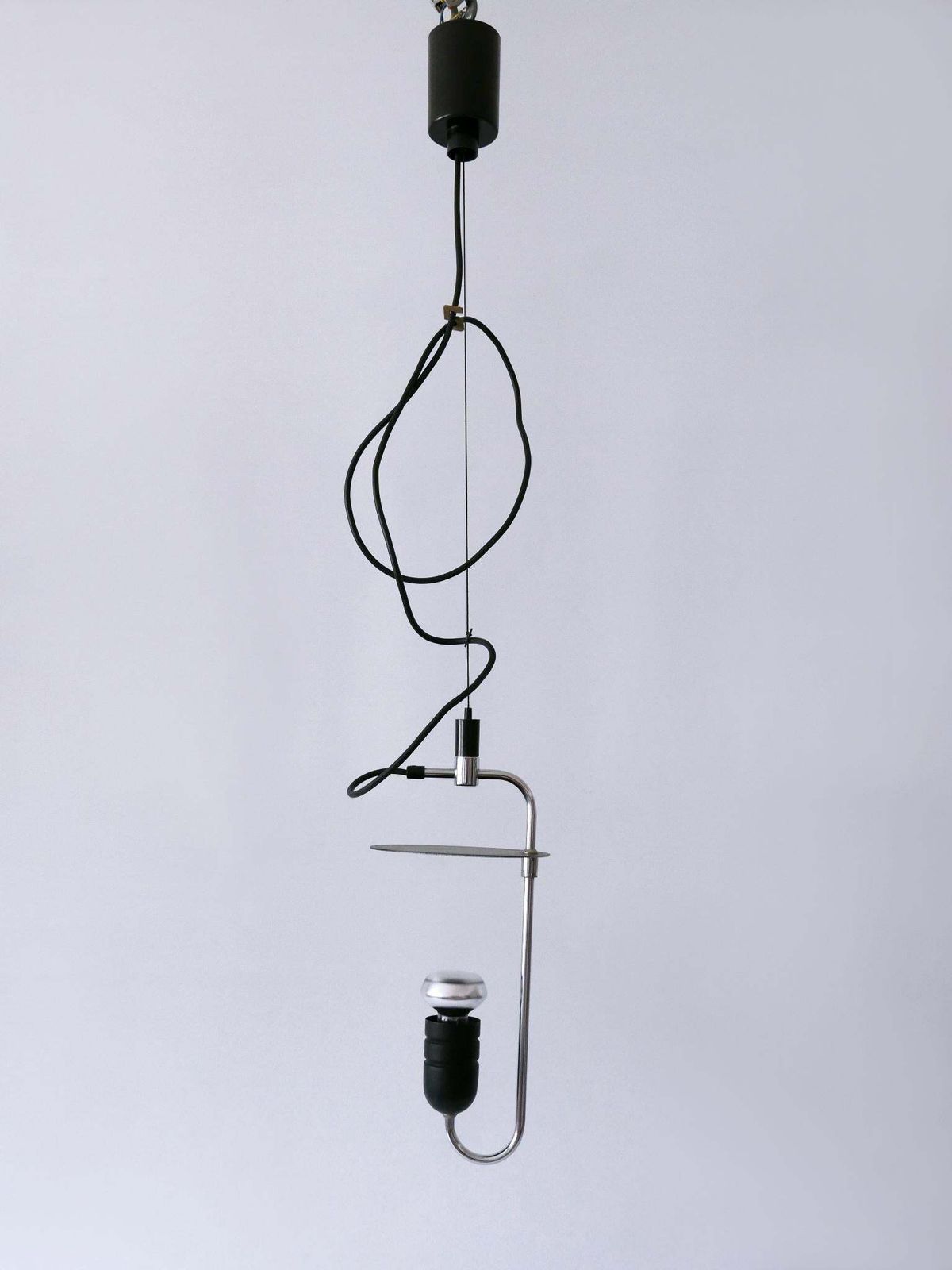 Minimalistic Mid Century Modern Pendant Lamp Or Hanging Light Italy 1970s photo for sale