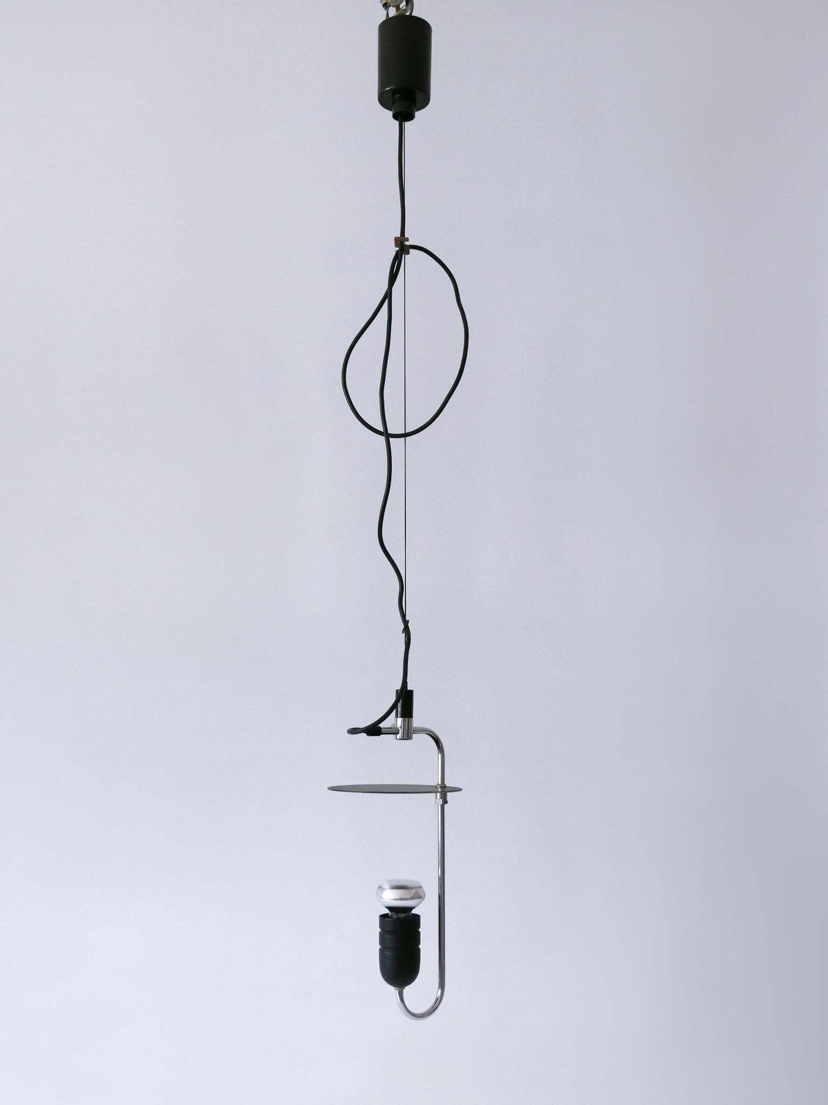 Minimalistic Mid Century Modern Pendant Lamp Or Hanging Light Italy 1970s photo 2426.0