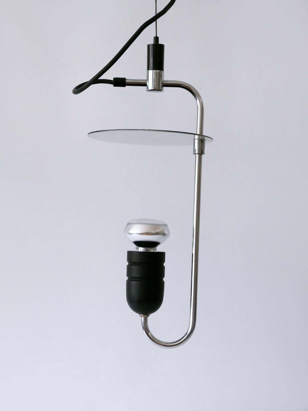 Lighting Minimalistic Mid Century Modern Pendant Lamp Or Hanging Light Italy 1970s photo