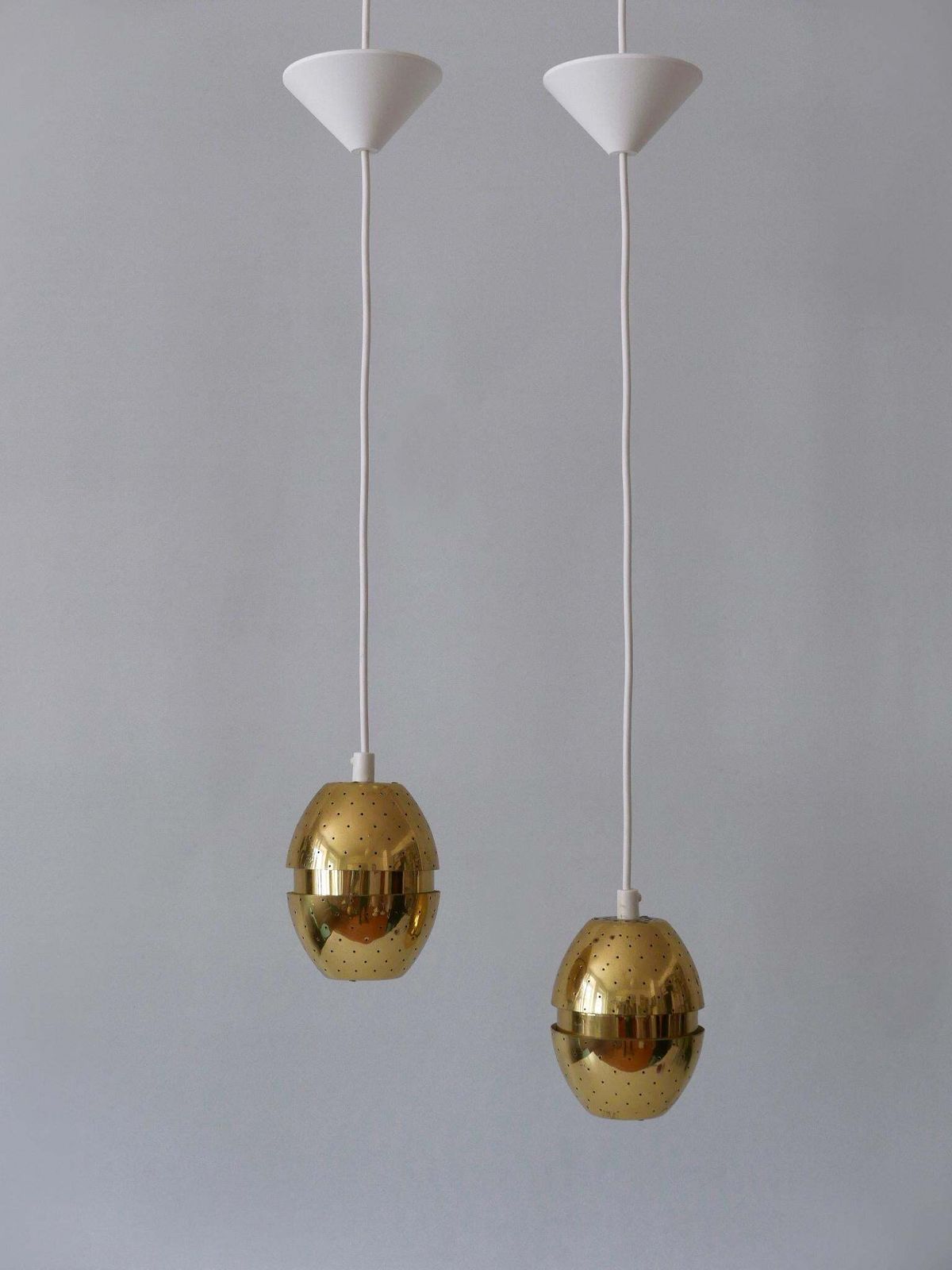 photo buy Set Of Two 'Egg' Pendant Lamps By Hans Agne Jakobsson For Ab Markaryd, Sweden
