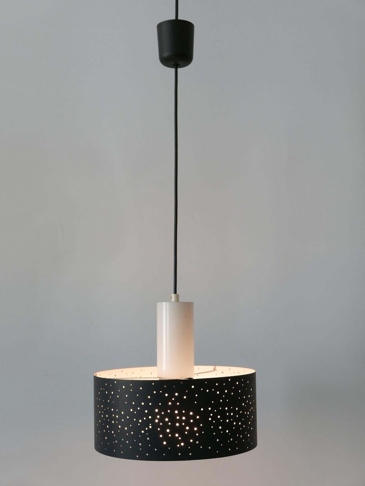 Elegant Mid Century Modern Pendant Lamp By Ernest Igl For Hillebrand 1960s photo Lighting