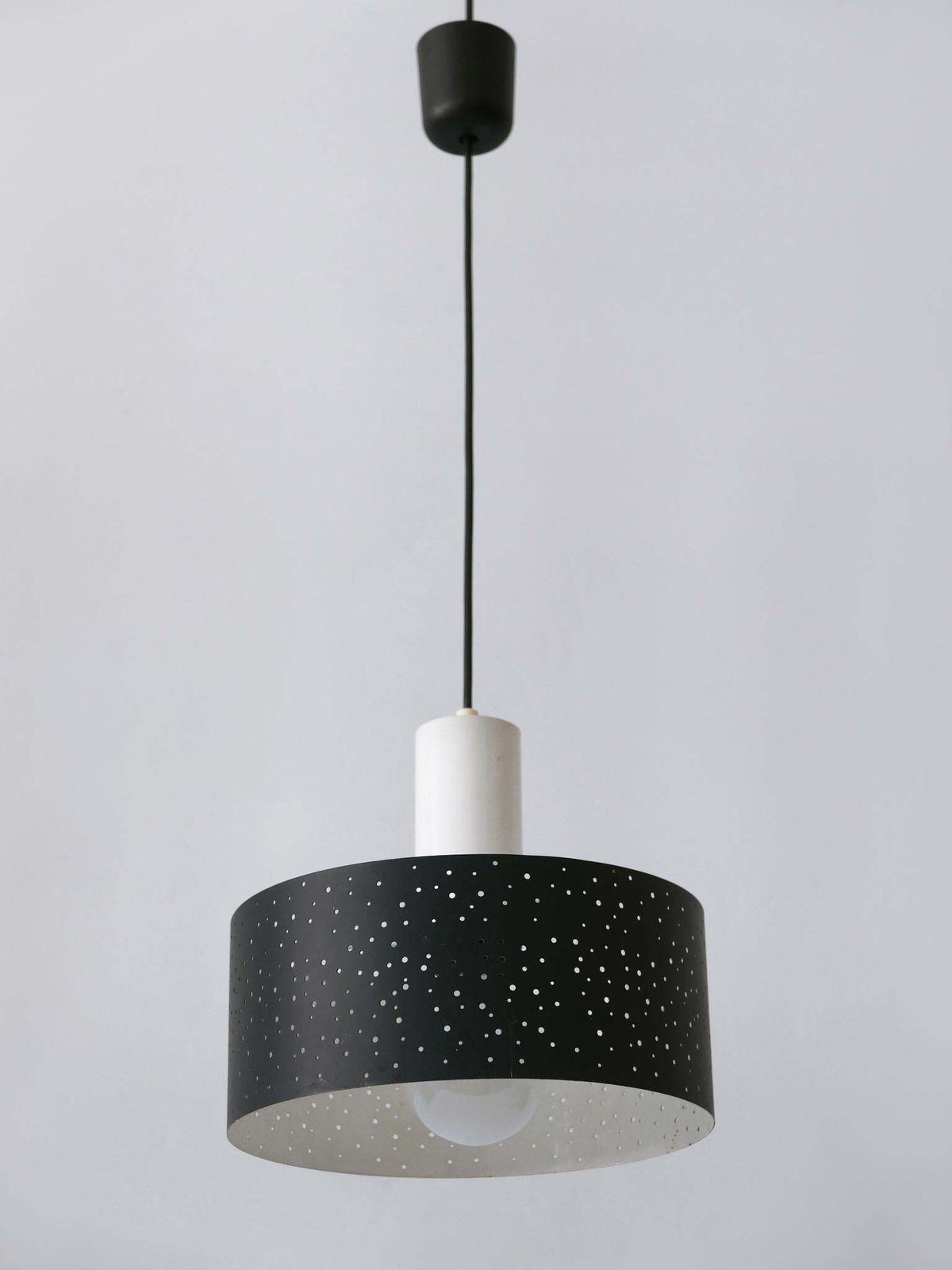 photo vinterior Elegant Mid Century Modern Pendant Lamp By Ernest Igl For Hillebrand 1960s