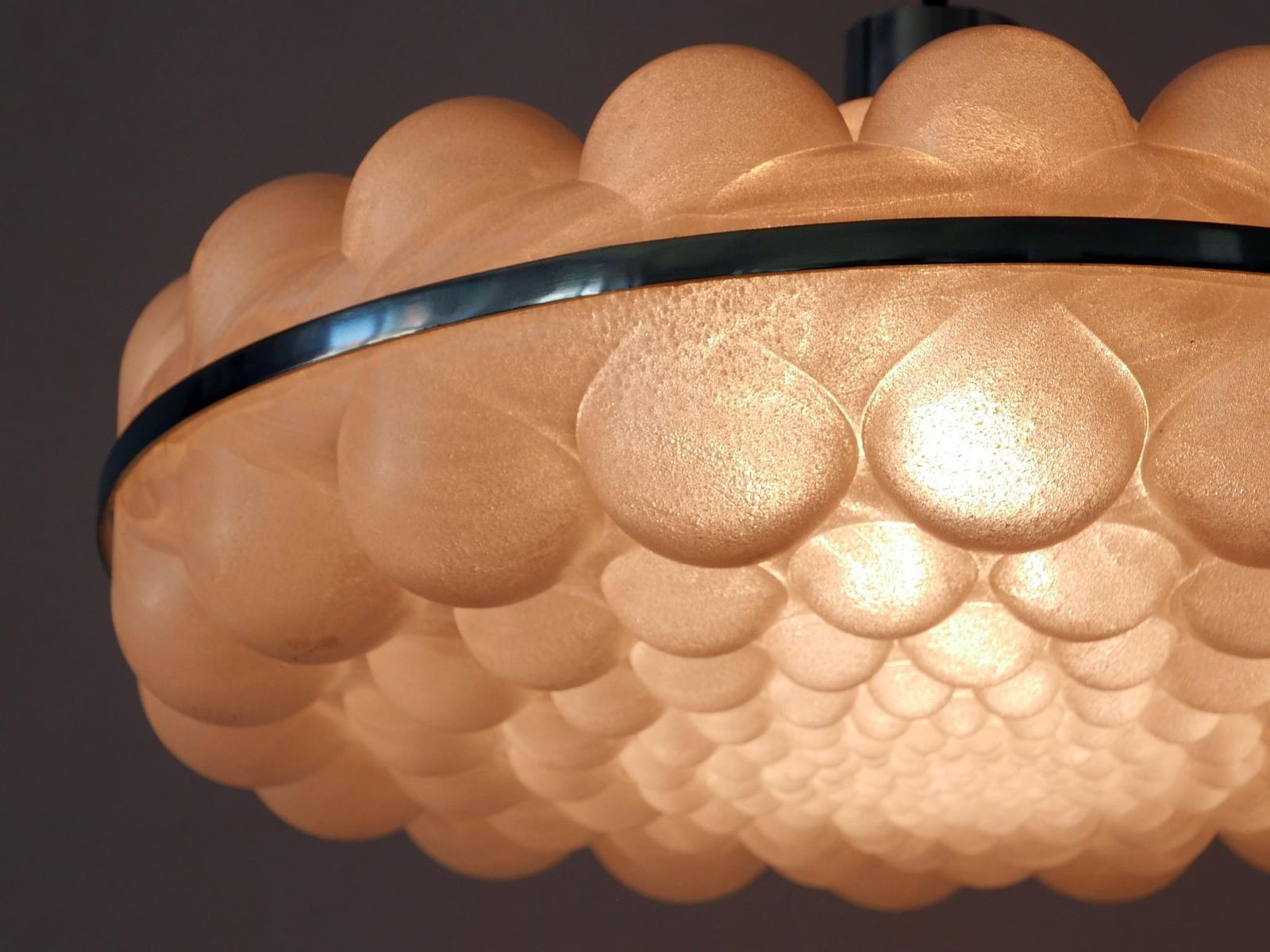 Amazing Mid Century Modern Bubble Pendant Lamps Or Hanging Lights Germany 1970s photo 1594.0
