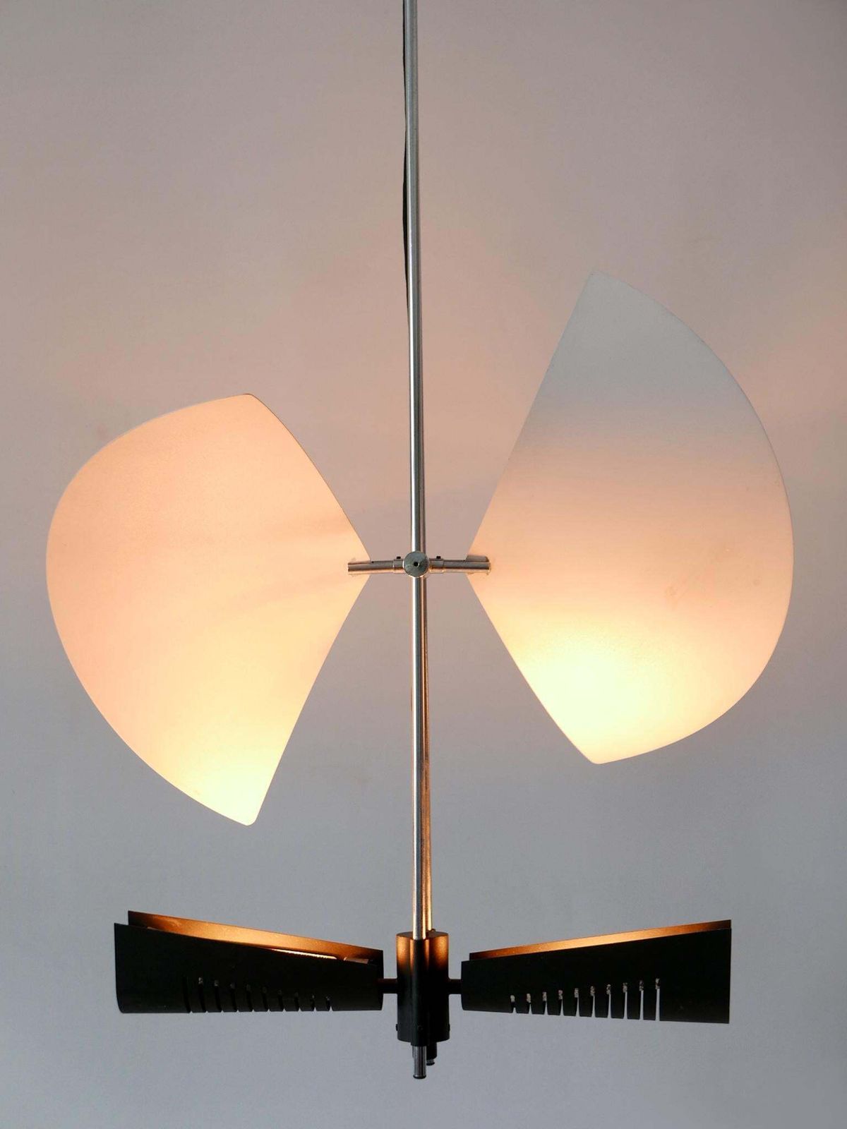 photo for sale Amazing Garcia Garay 'Enterprise' Wing Chandelier Or Ceiling Lamp Spain 1980s