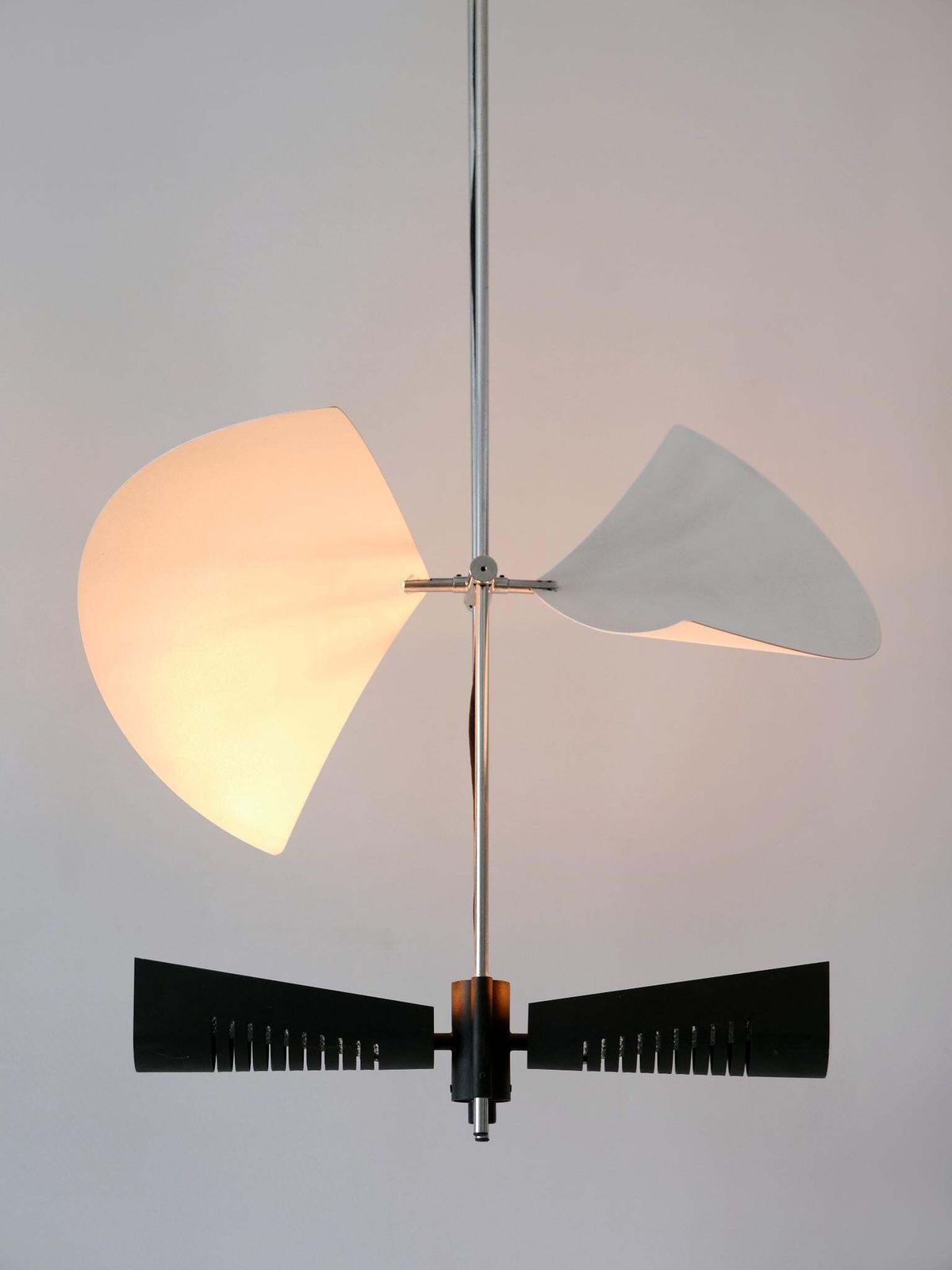 photo buy Amazing Garcia Garay 'Enterprise' Wing Chandelier Or Ceiling Lamp Spain 1980s