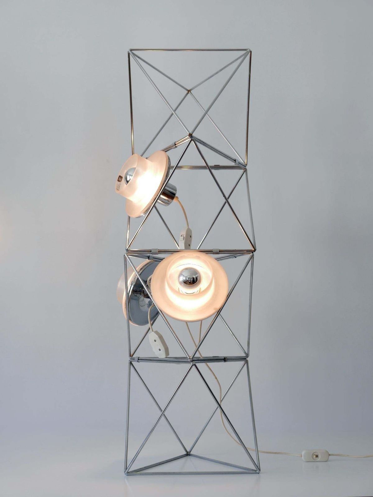 photo buy Rare Sculptural 'Poliedra' Floor Lamp By Felice Ragazzo For Guzzini Italy 1970s